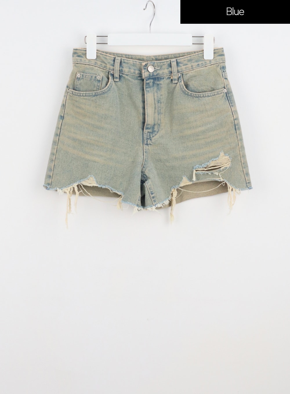 Ripped Hem Denim Shorts IU322