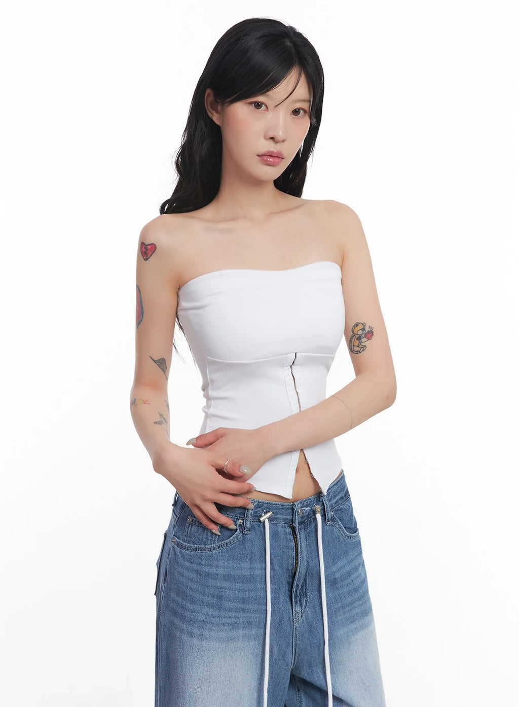 Cotton Corset Tube Top  IC503