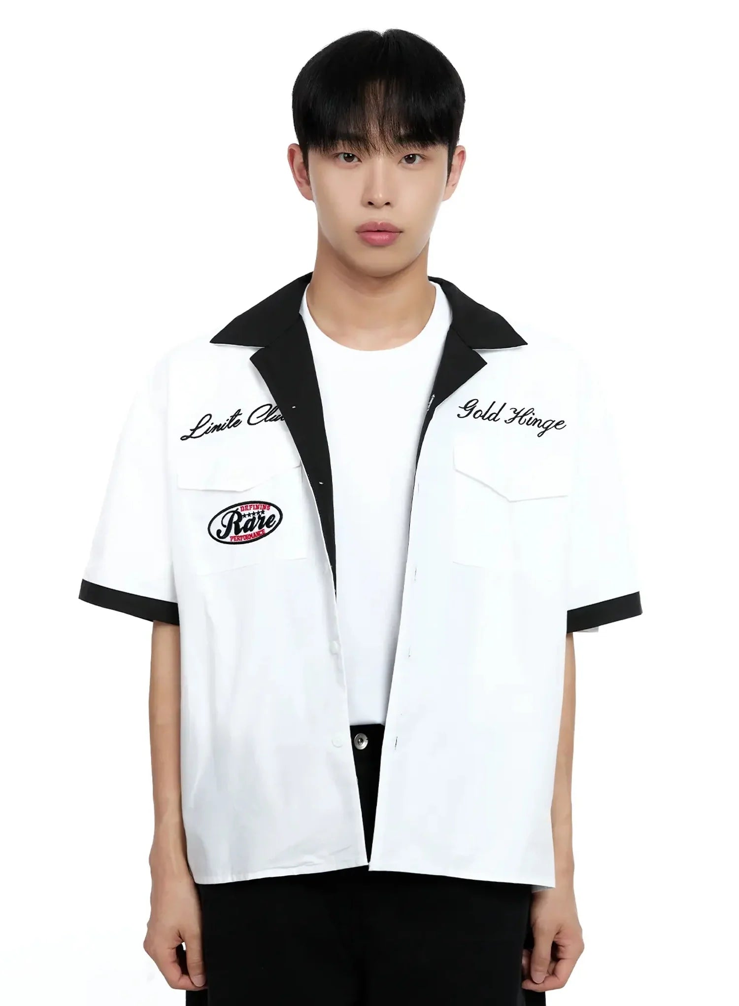 Men's Embroidered Graphic Shirt IG520