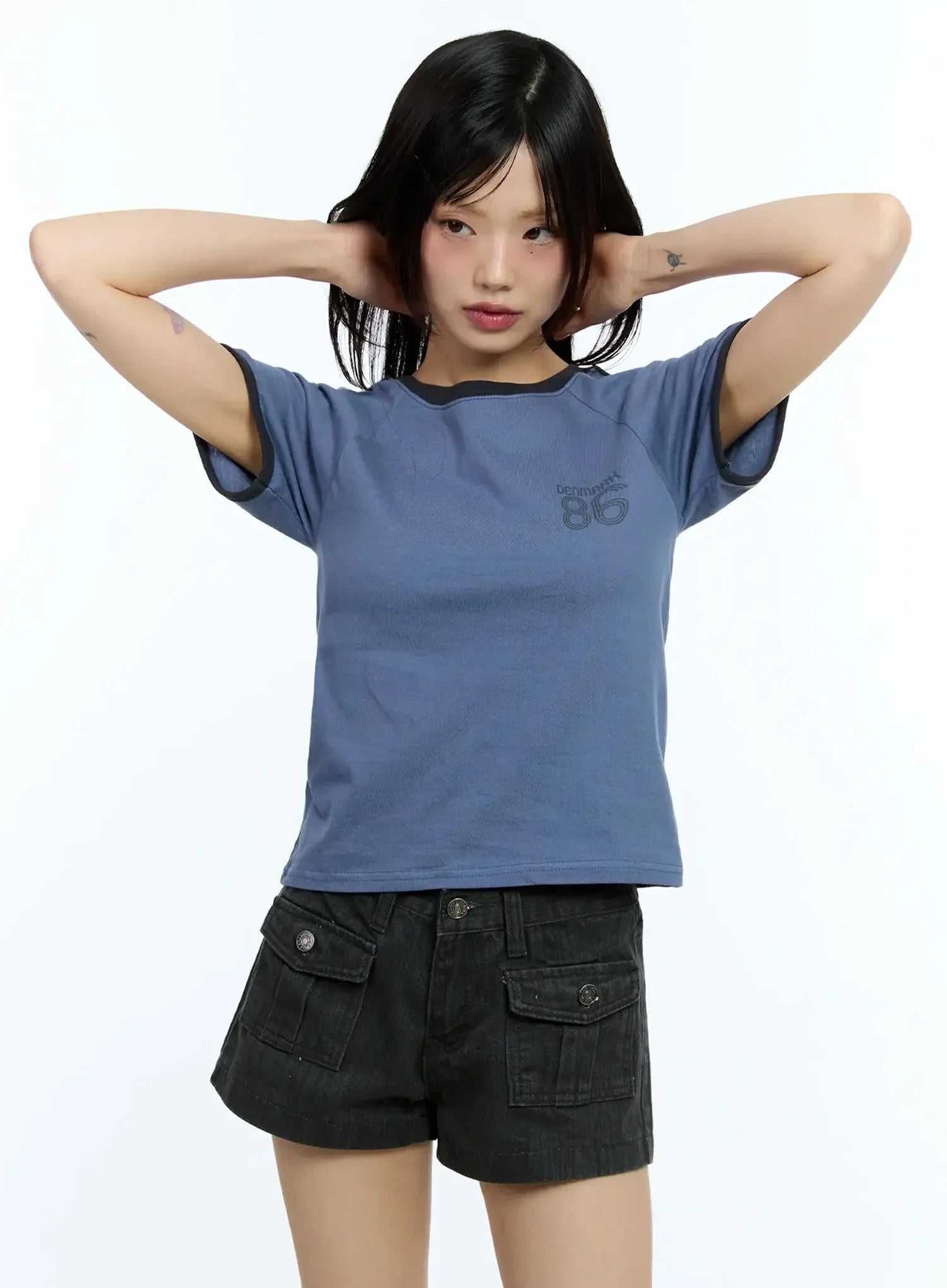 Two-Tone Graphic Tee IU524