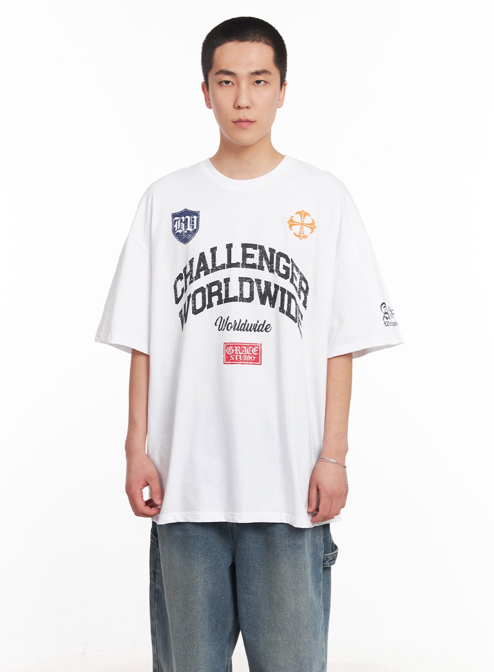 Men's Oversized Graphic T-Shirt IY505