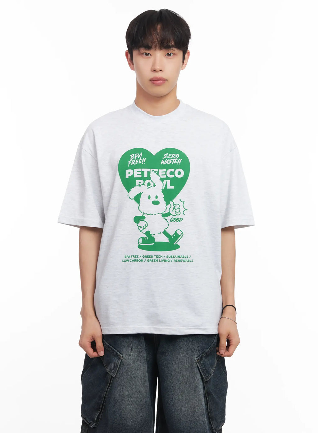 Men's Heart Graphic T-Shirt IU519