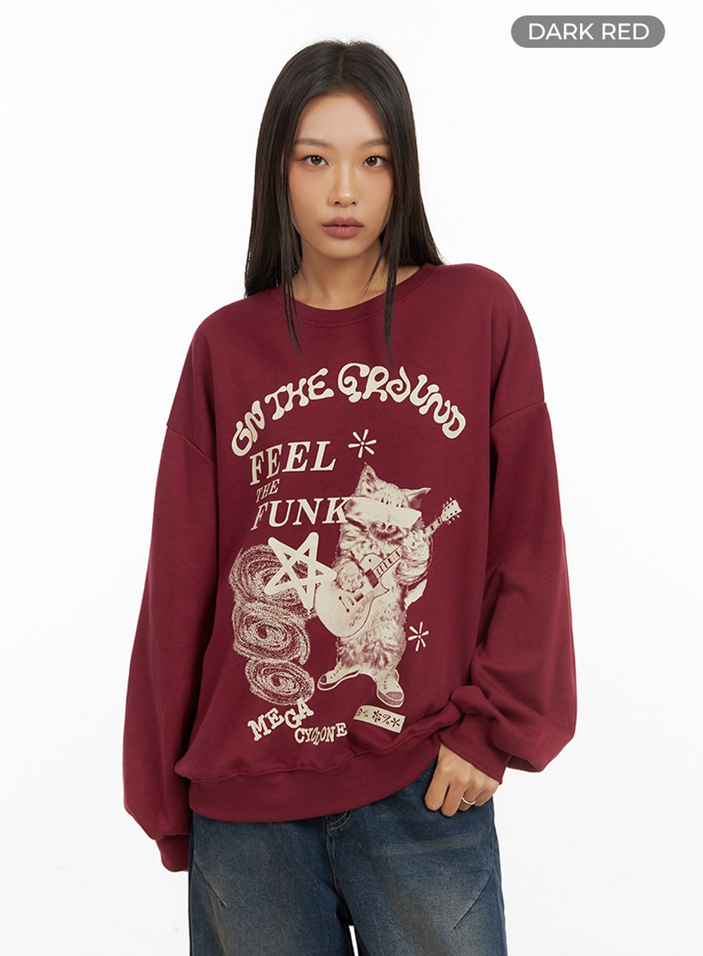 Graphic Cotton Sweatshirt IS427