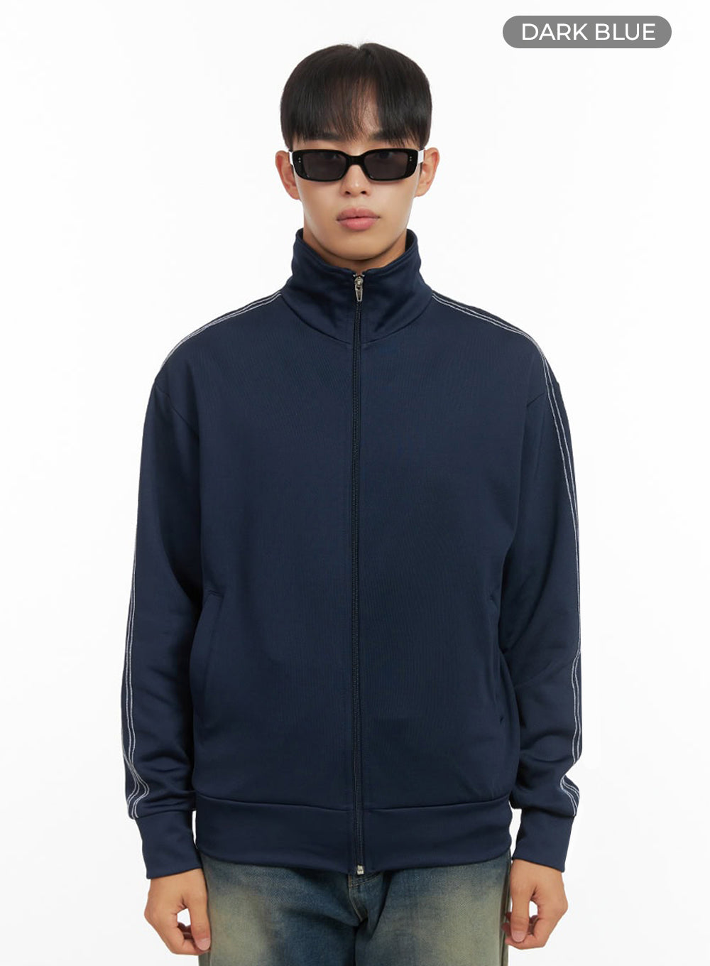 Men's Zip Up Turtleneck Track Jacket IO420