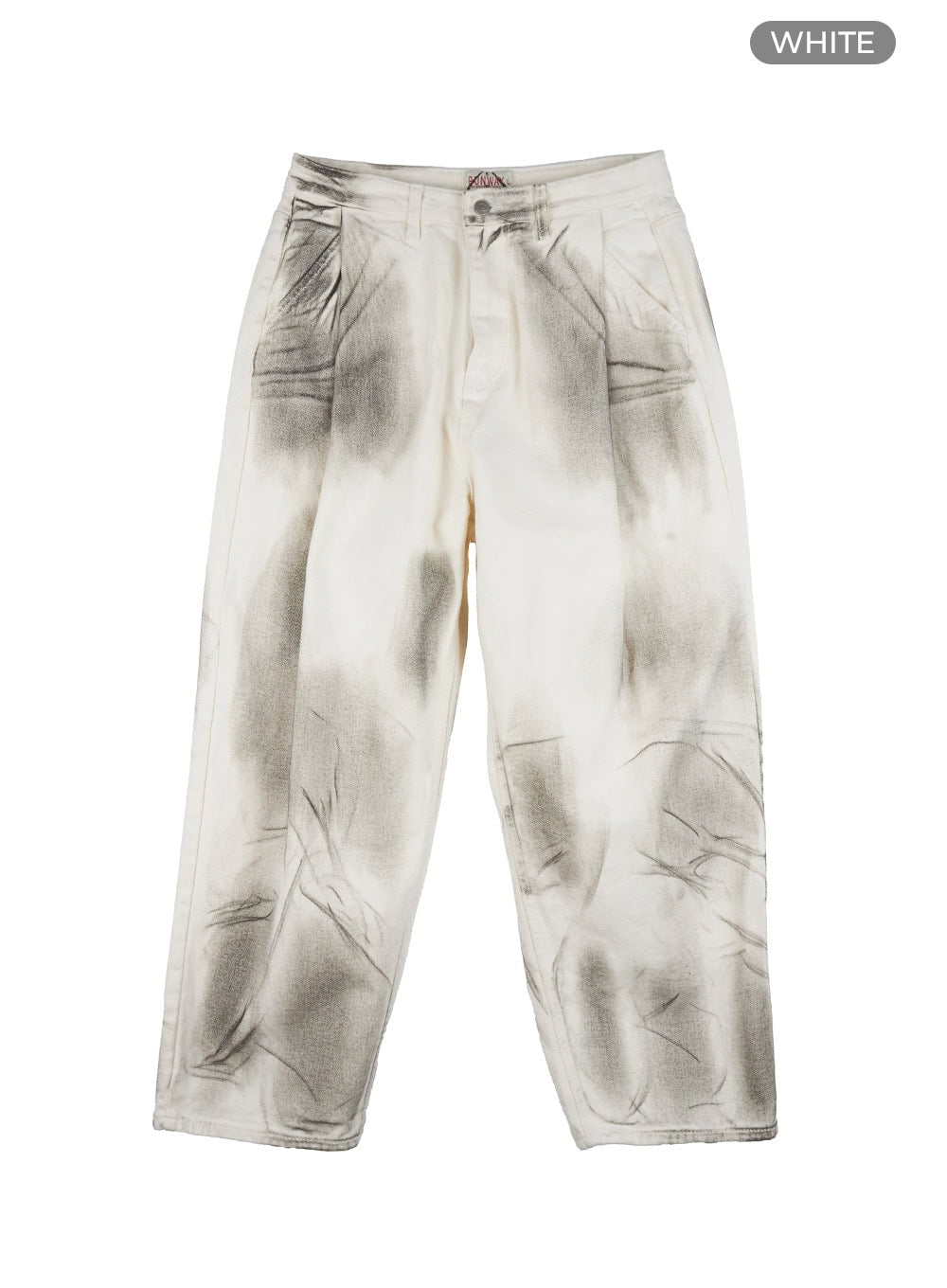 Men's Acubi Pintuck Washed Baggy Pants IG421