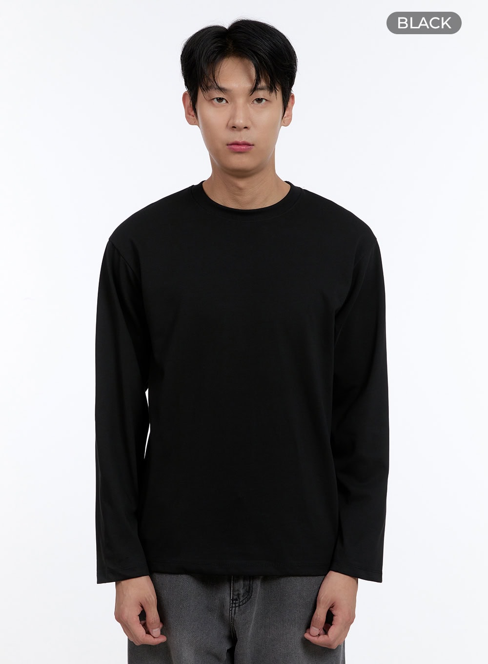 Men's Basic Long Sleeve (Black) IG427