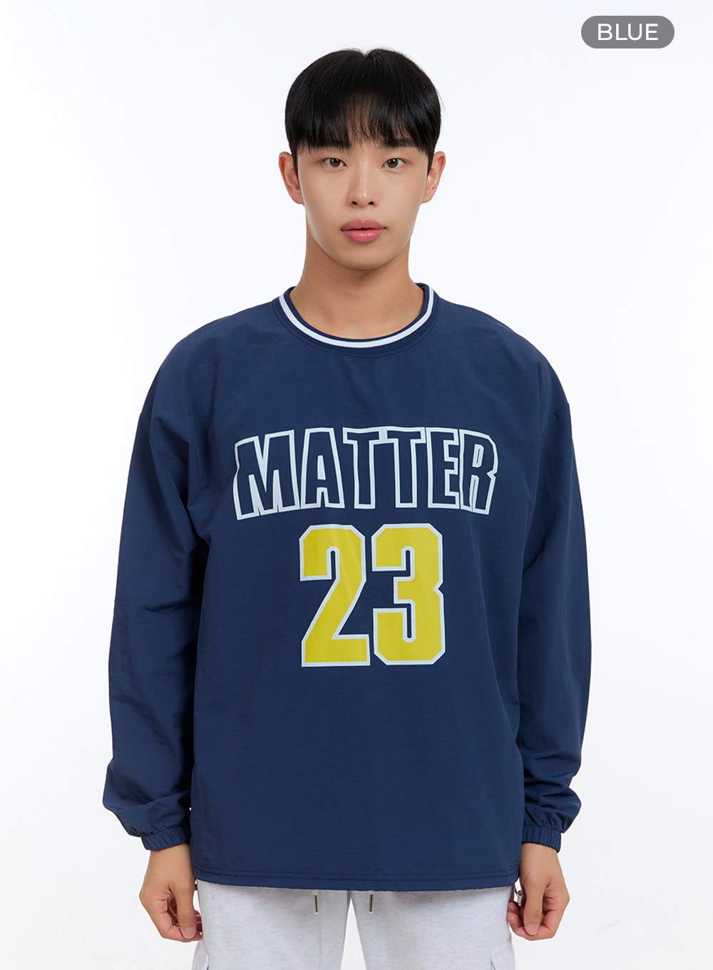 Men's Lettering Round Neck Sweatshirt IG421