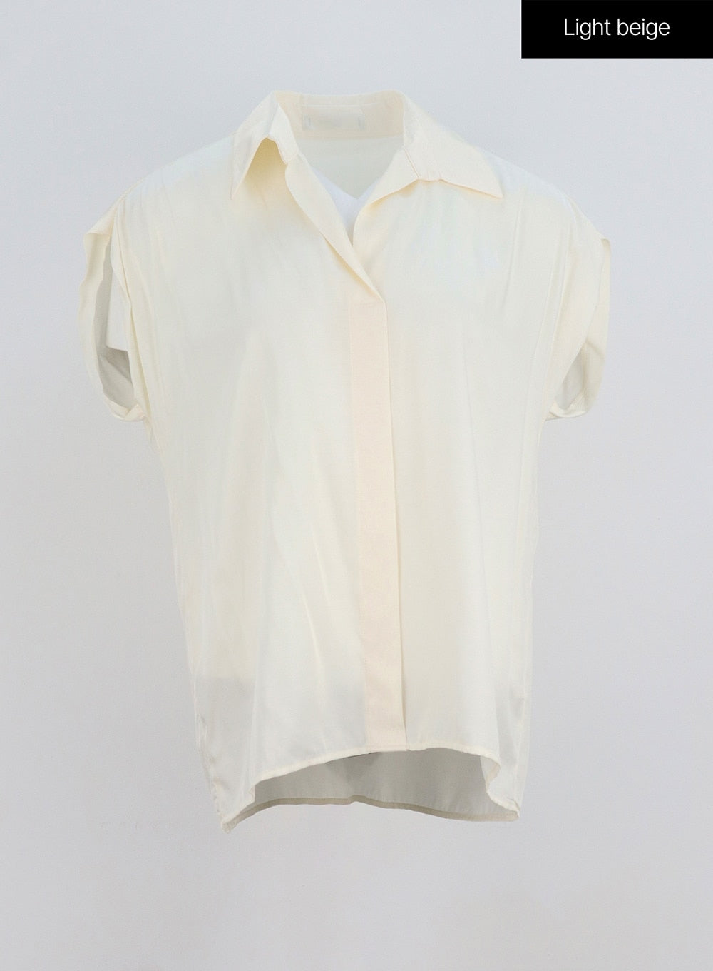 Silky Short Sleeve Blouse IY331