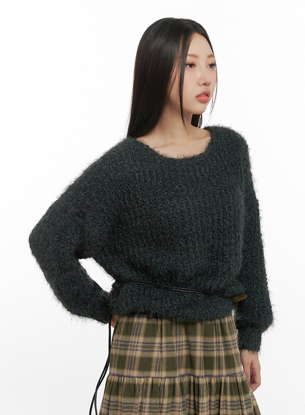 Classic Solid Long Sleeve Sweater IN415
