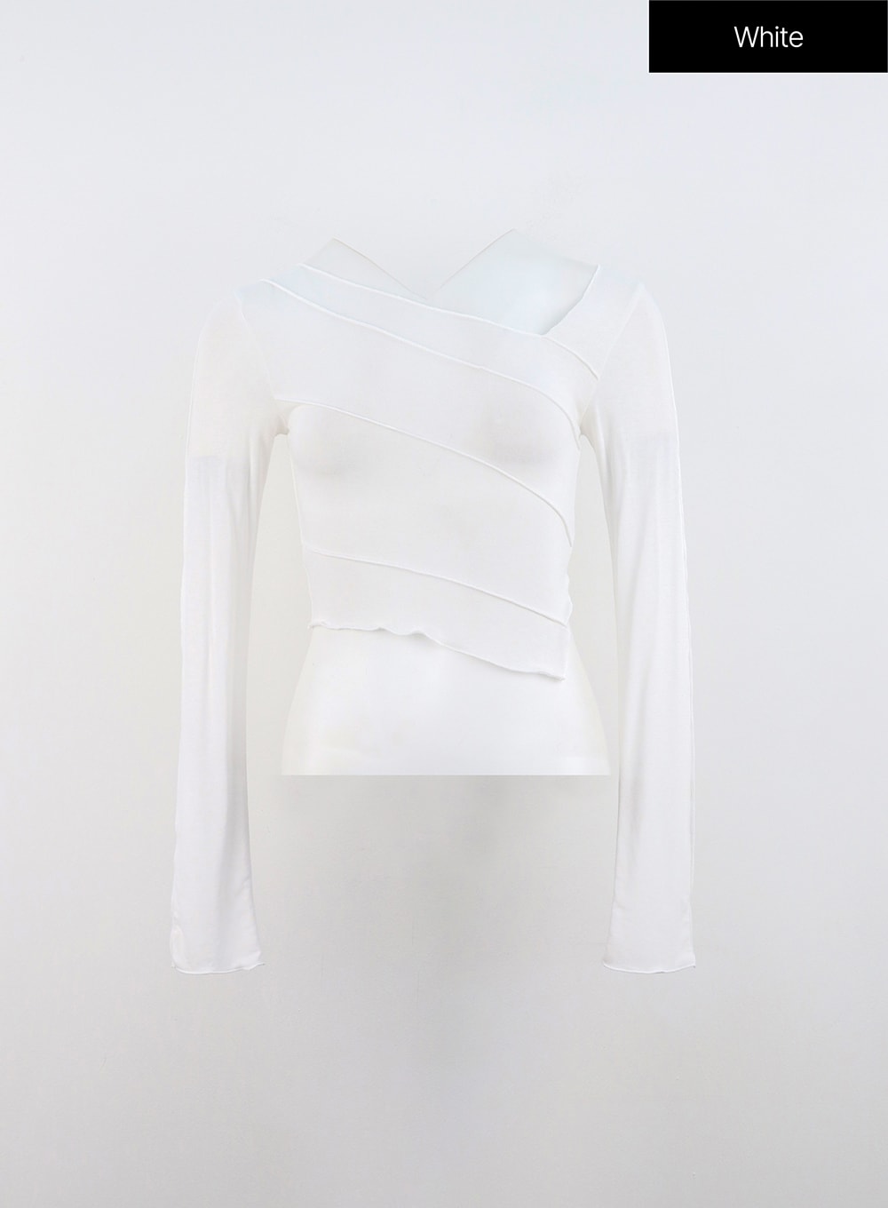 Slim Fit Long Sleeve Crop Tee IN310