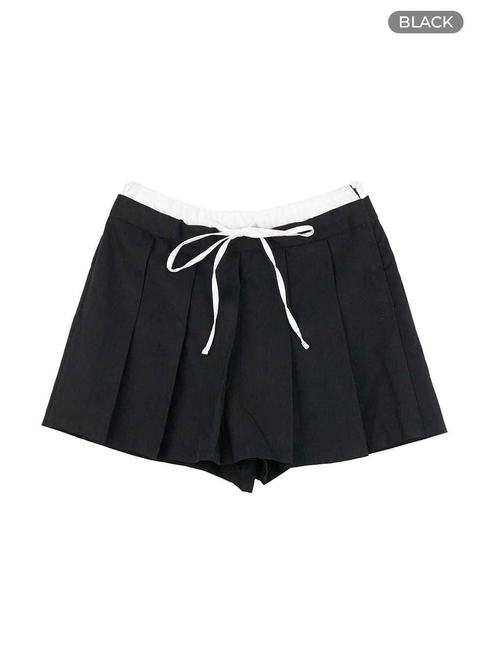 Pleated Bandeau Layered Mini Skort IG405