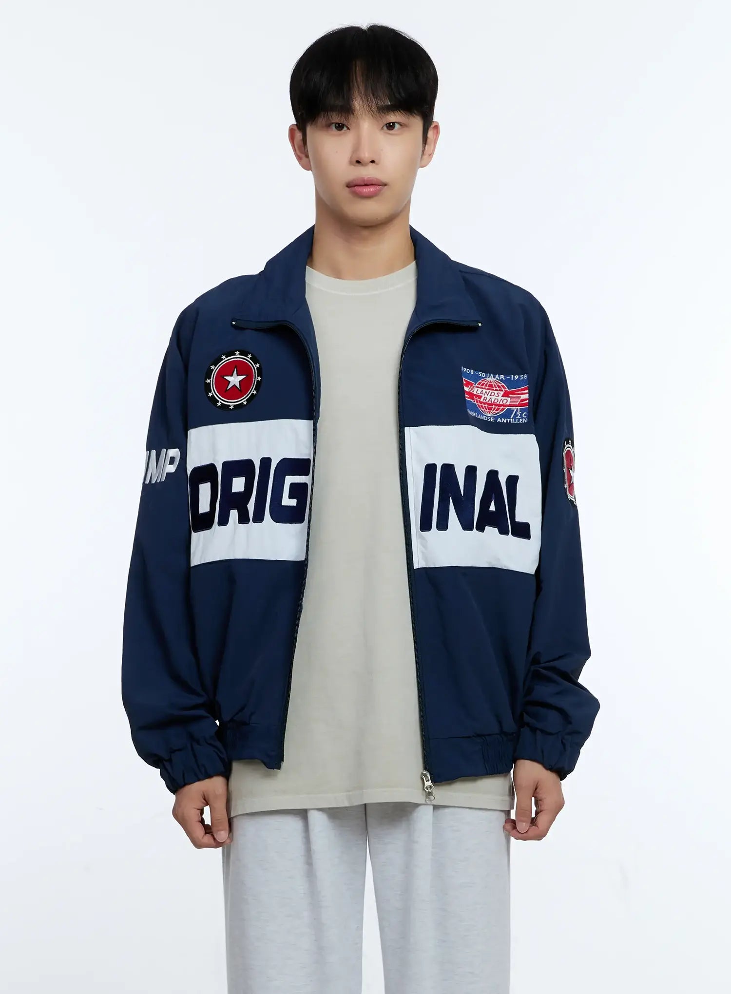 Men's Original Graphic Windbreaker Jacket IG515