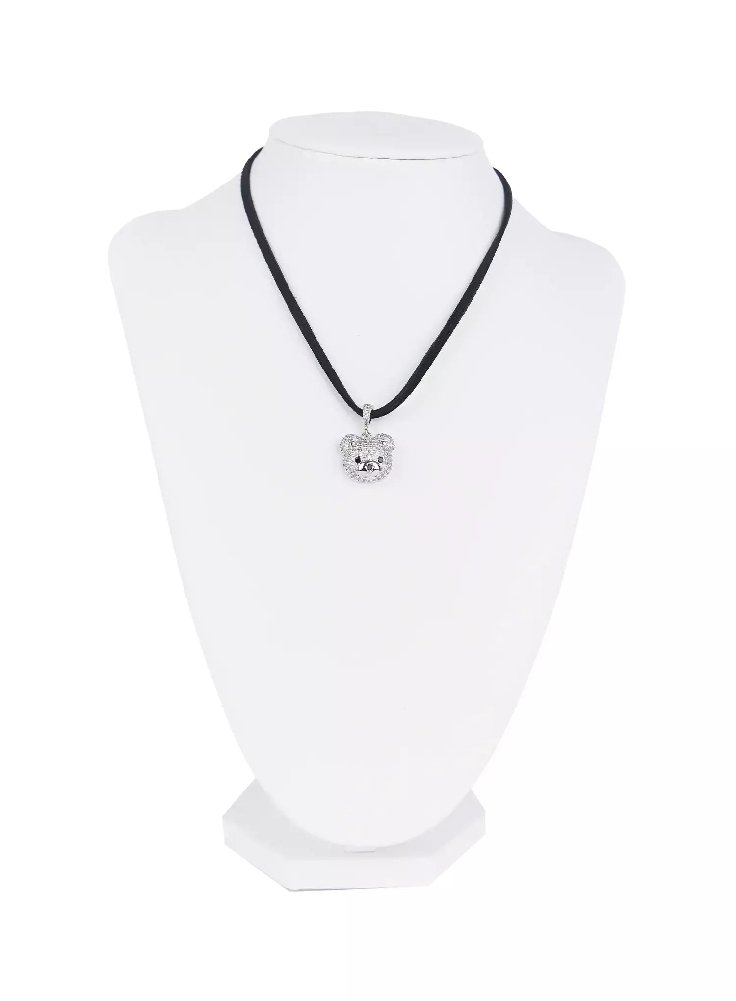 ACC Quede Teddy Bear Black Necklace IG507