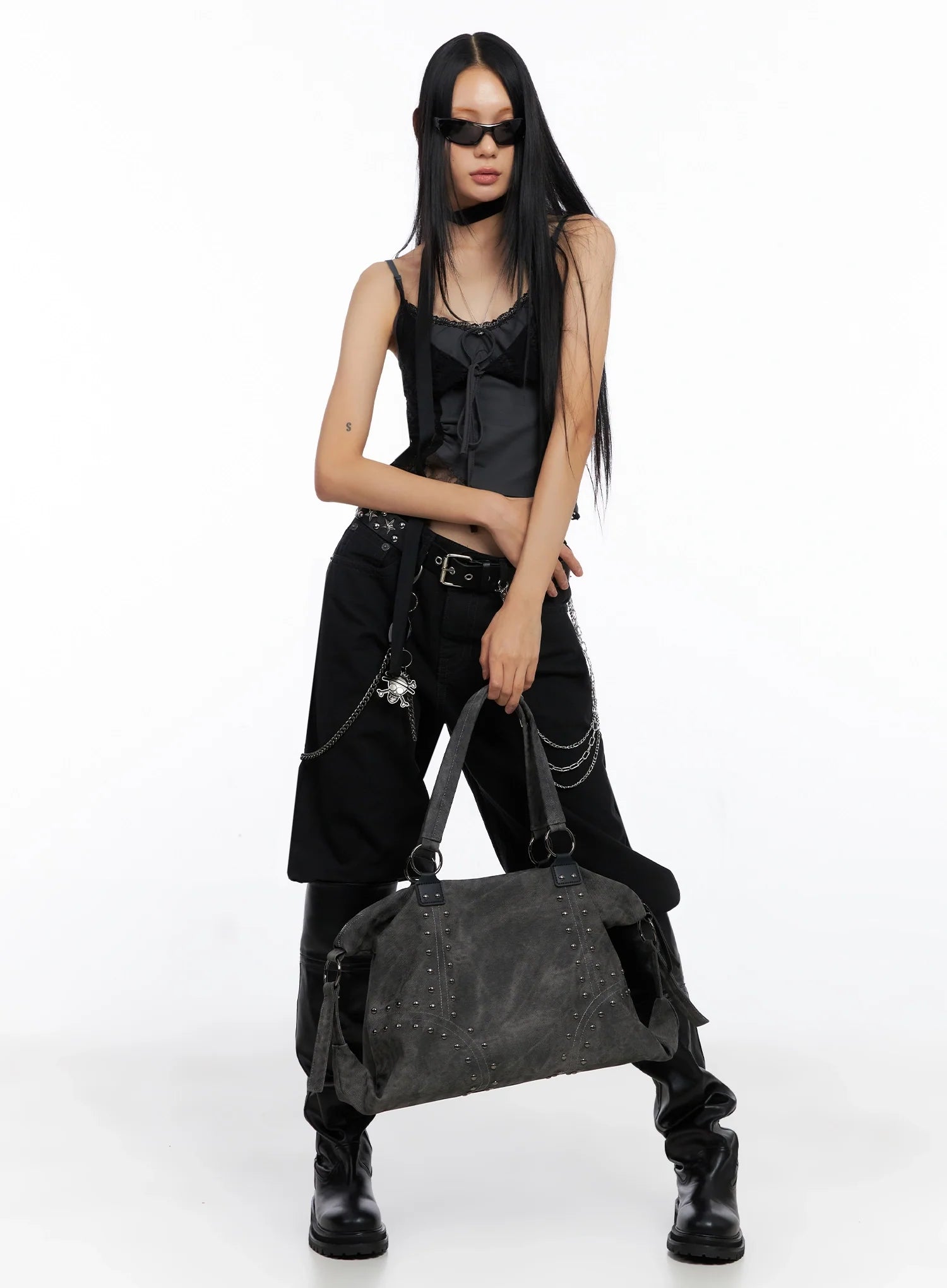 Two-Tone Lace Tank Top CO516