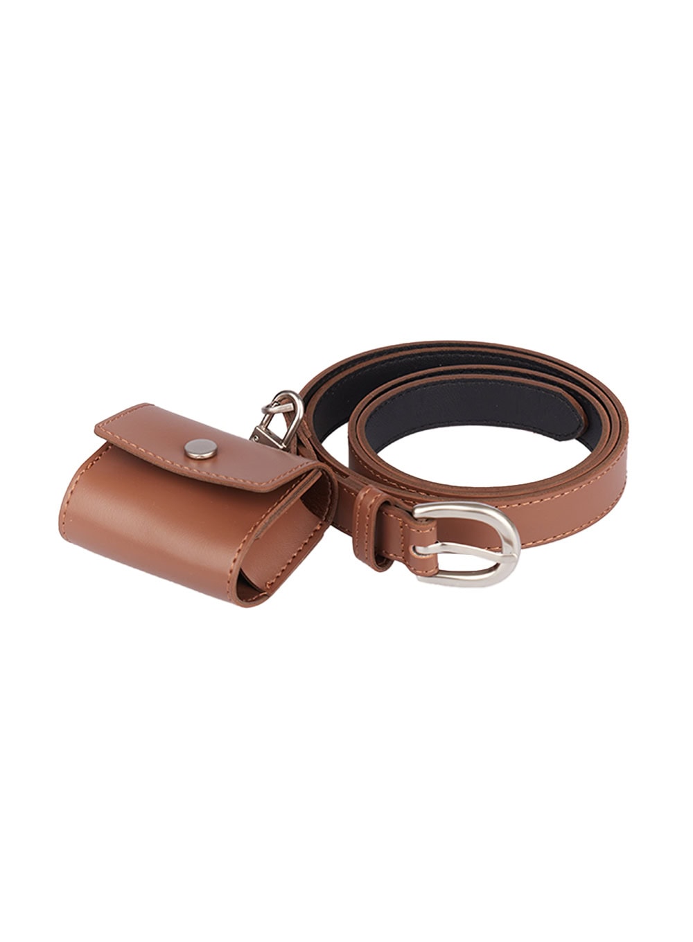 Faux Leather Belt with Pouch IM513