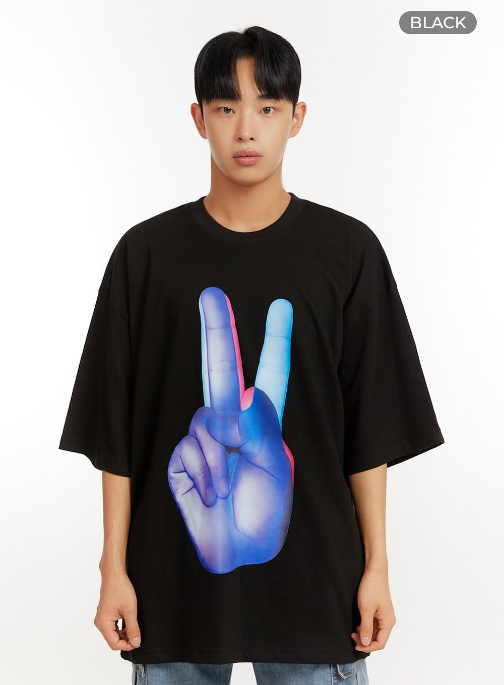 Men's Oversized Graphic T-Shirt IU426