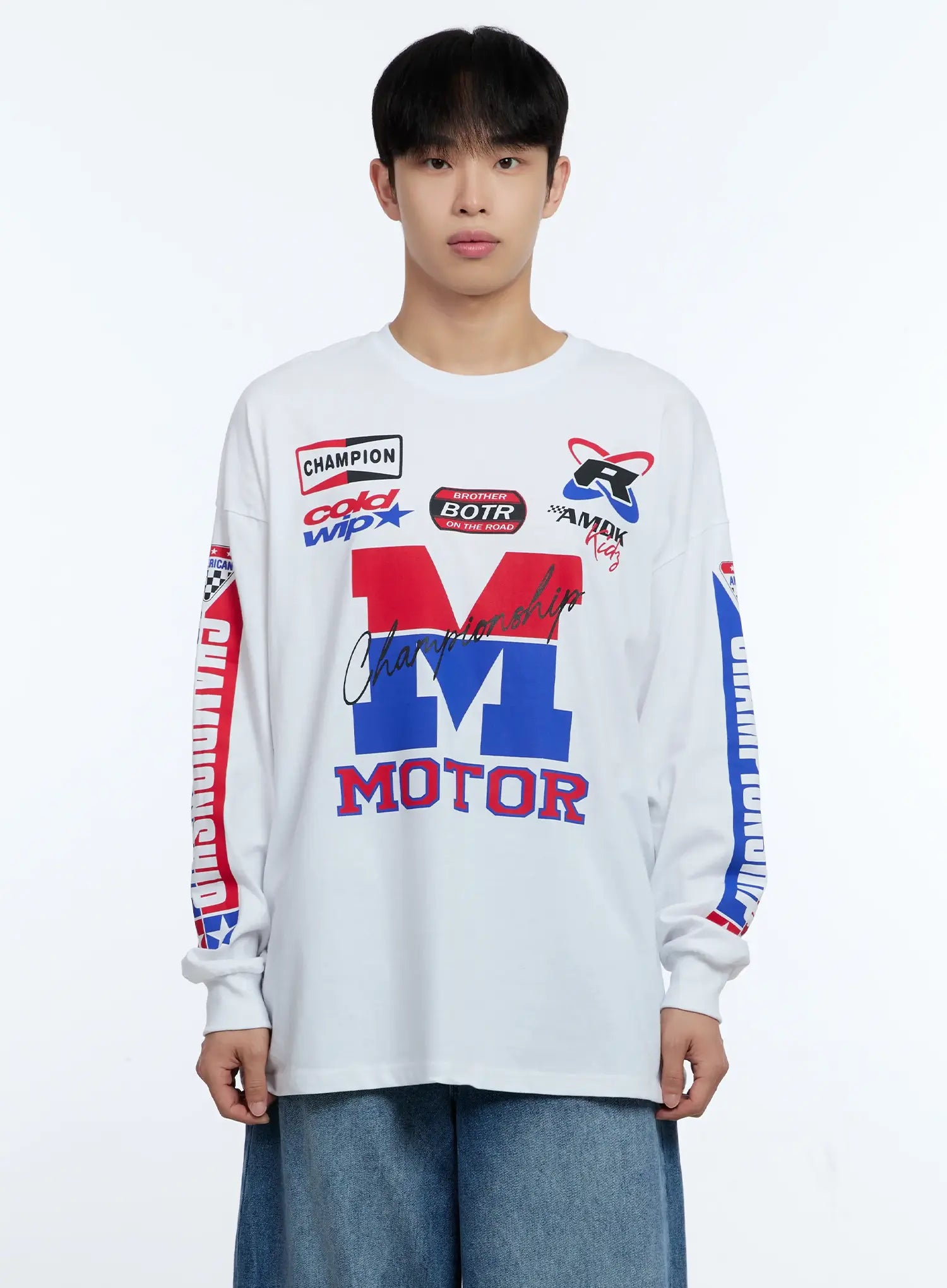 Men's Racing Graphic Long Sleeve T-Shirt IG515