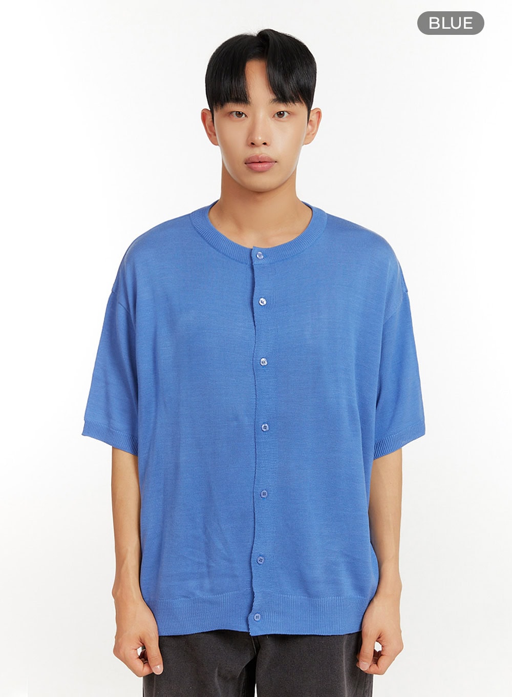 Men's Button Knit Shirt IU426