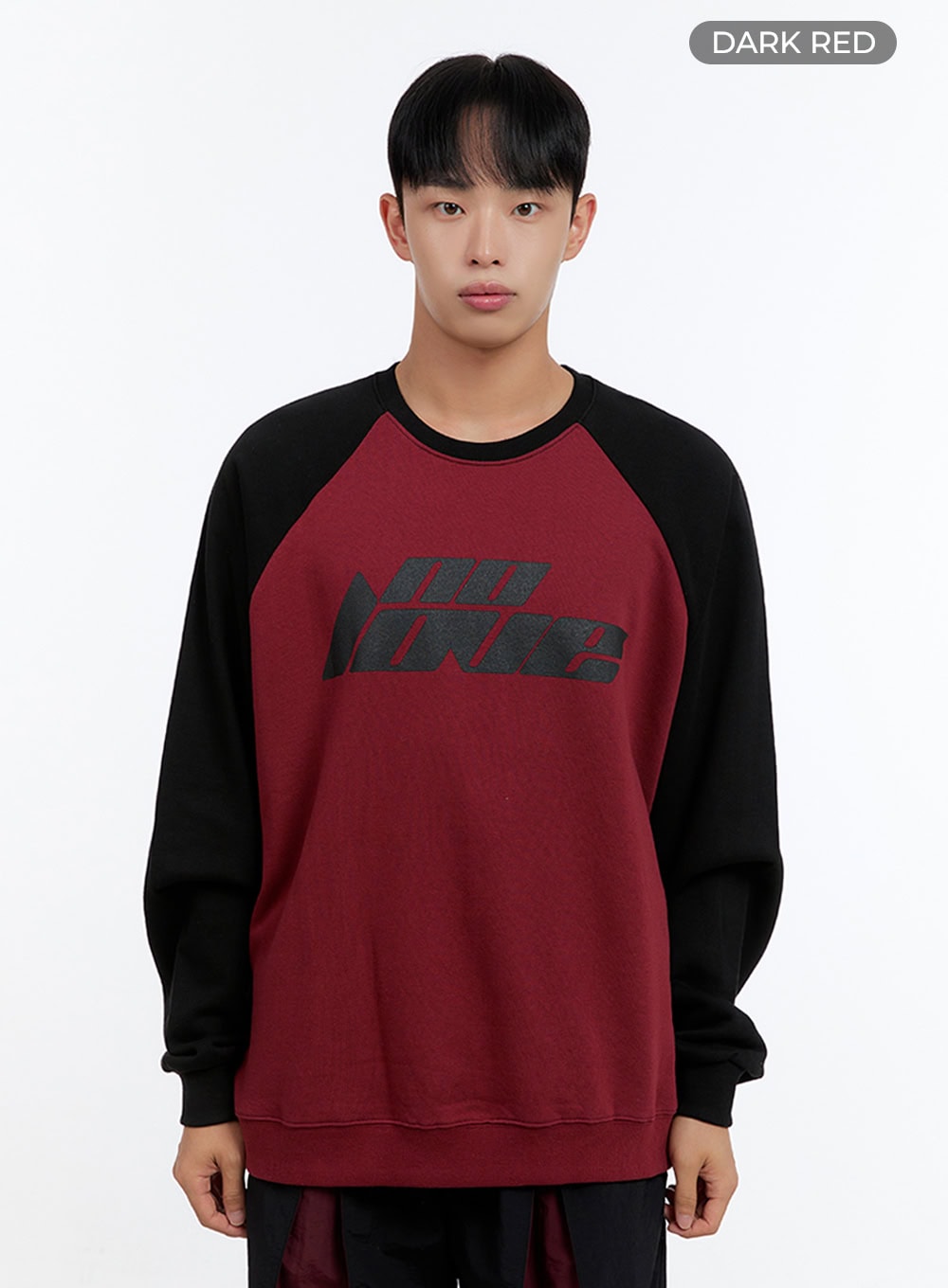 Men's Cotton Graphic Raglan Sweatshirt IS413