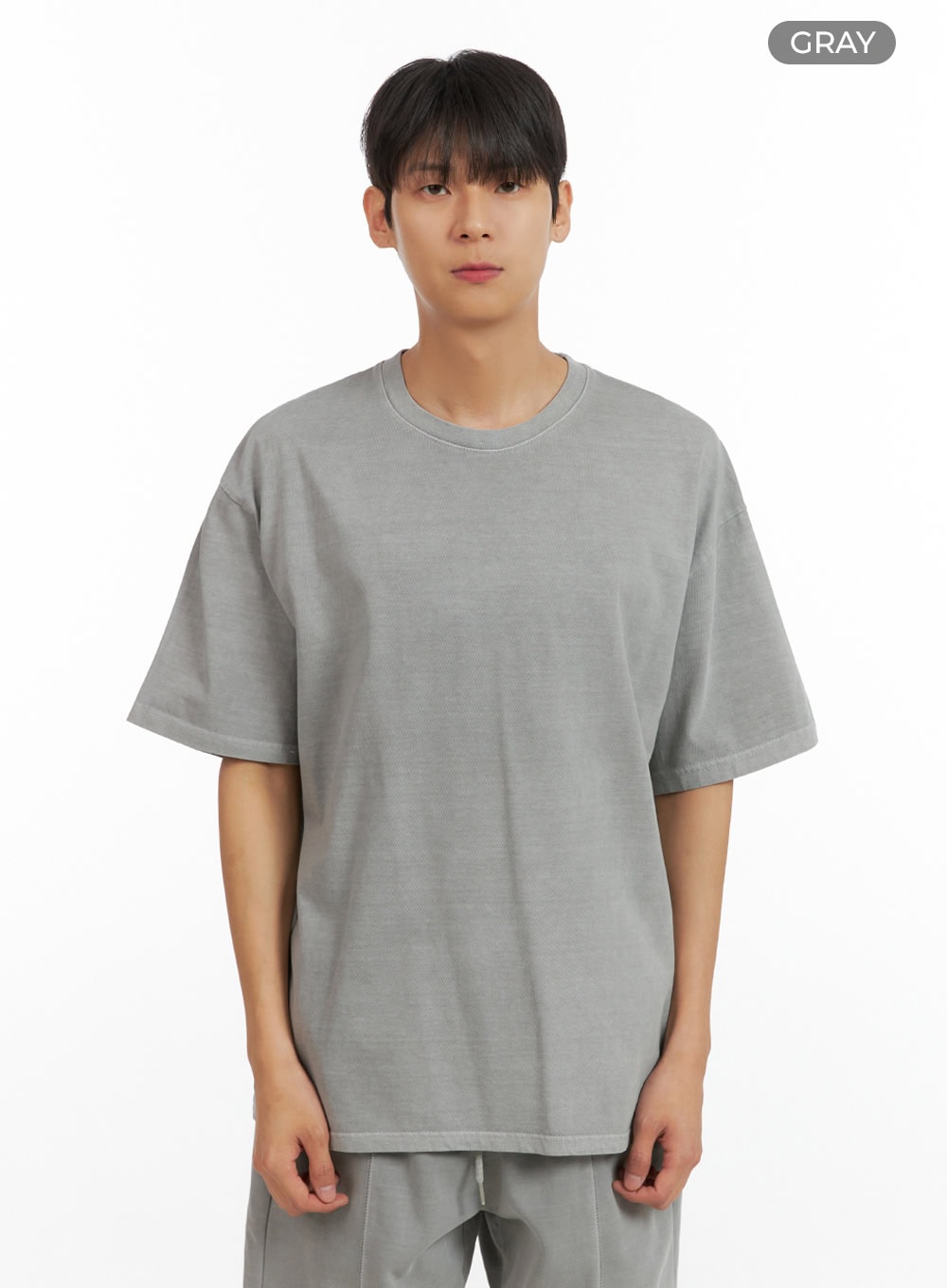 Men's Basic Round Neck T-Shirt IU419