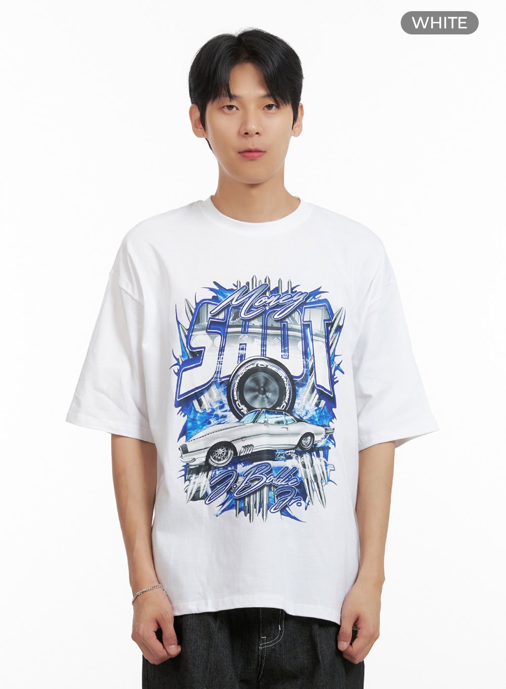 Men's Round Neck Graphic T-Shirt IL404