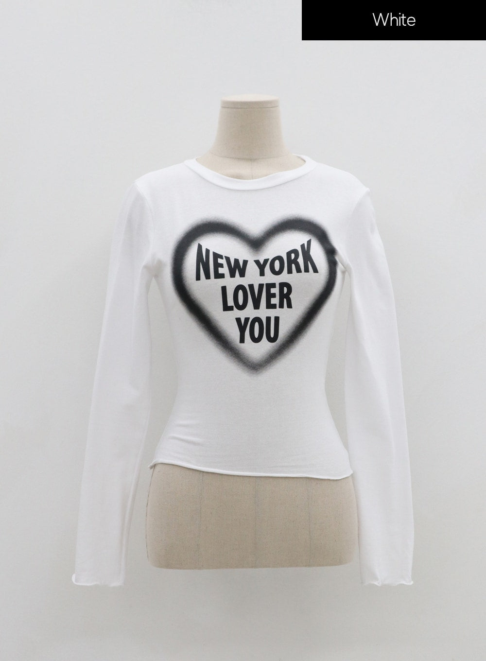 Wave New York Crop Long Sleeve T-Shirt IS06