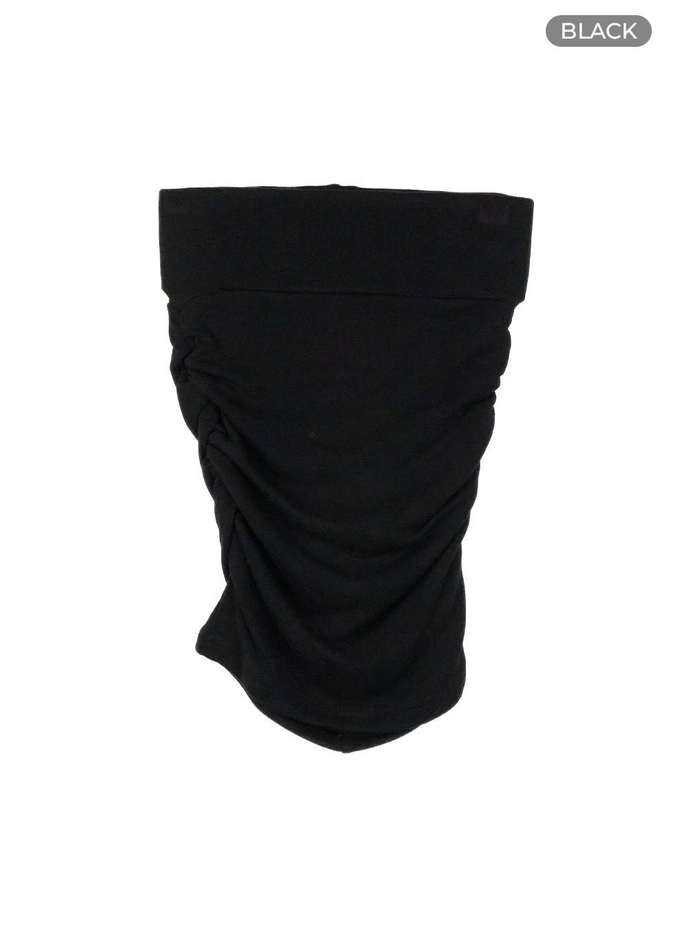 Shirred Slim Basic Mini Skirt IL419