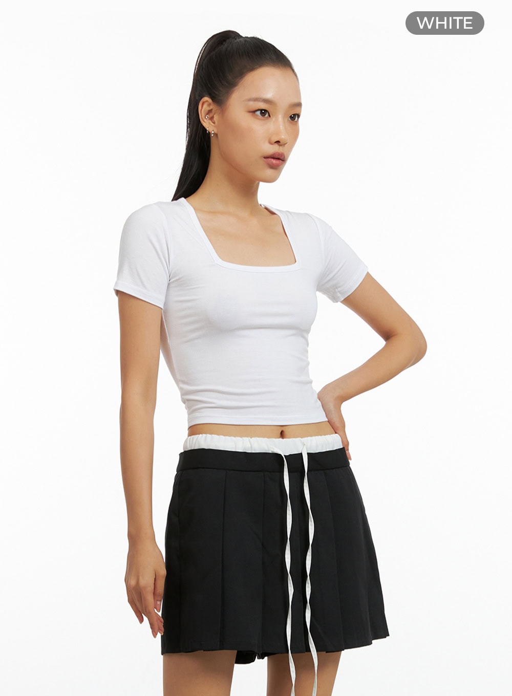 Basic Square Neck Crop Top IG405