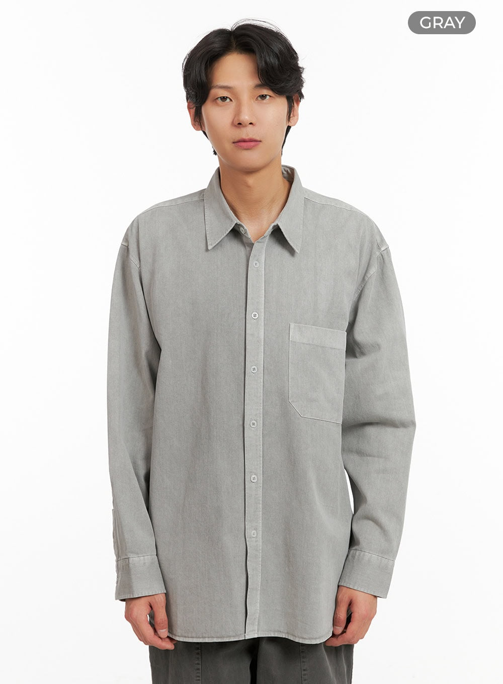 Men's Oversize Button Down Shirt IY424