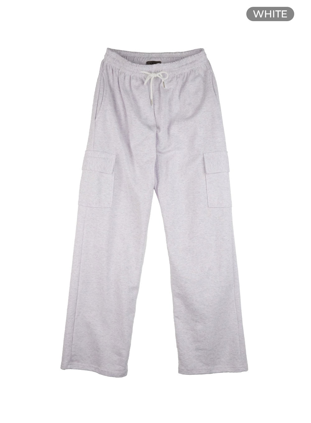 Men's Cargo Sweatpants (White) IG421