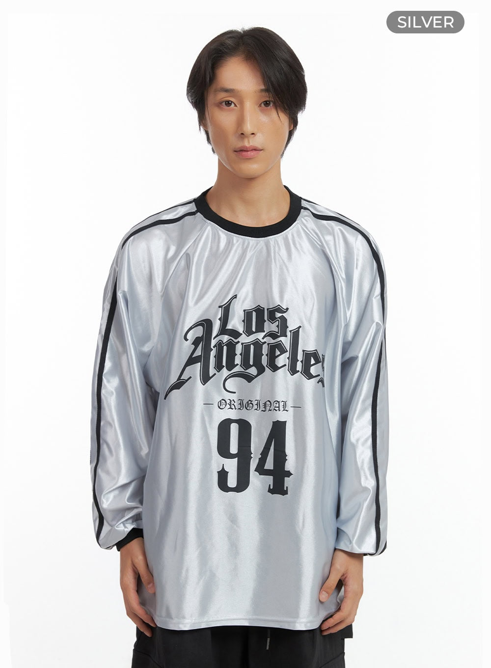 Men's Graphic Jersey Long Sleeve T-Shirt IO402