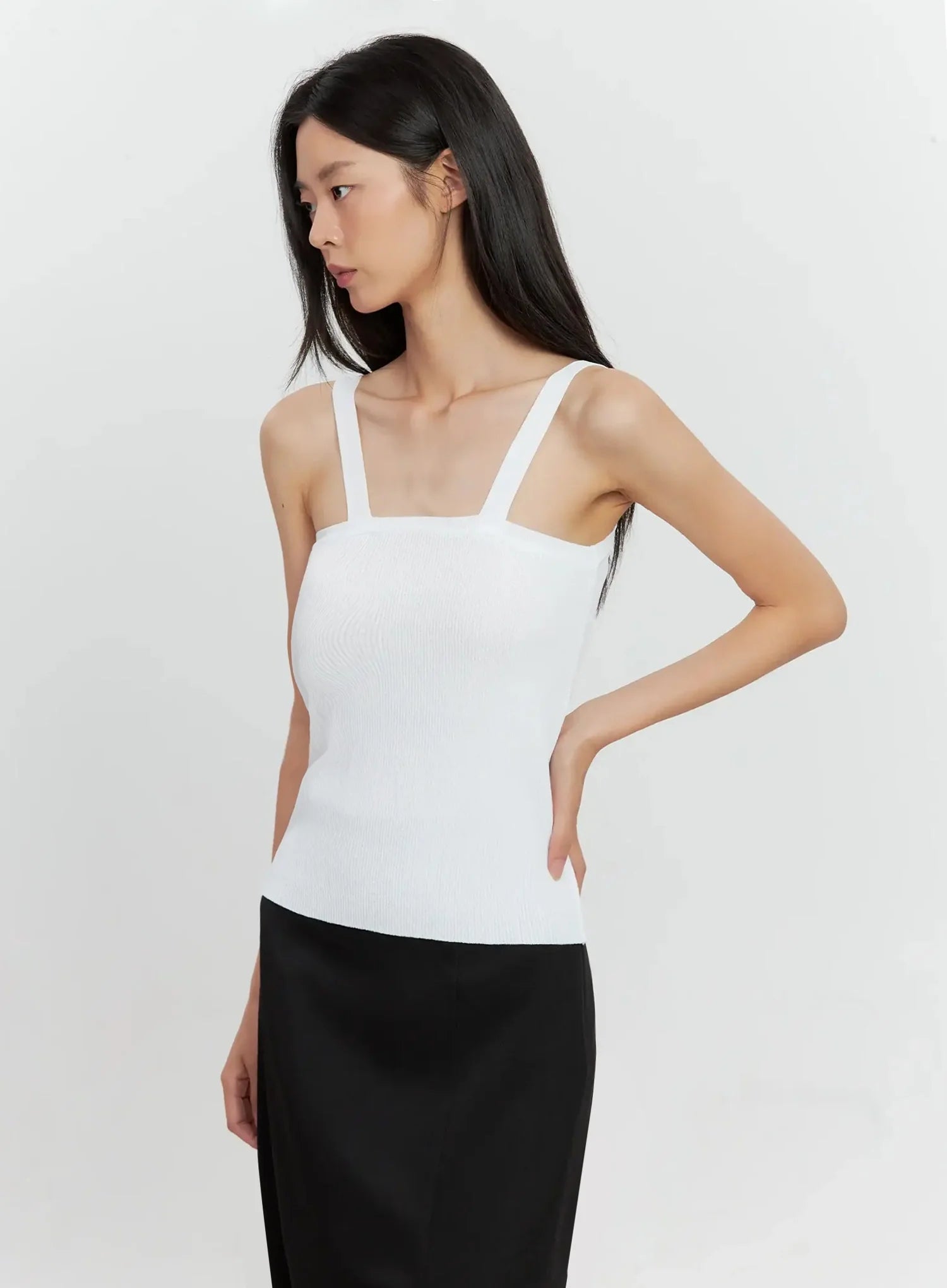 Ribbed Knit Tank Top IL528