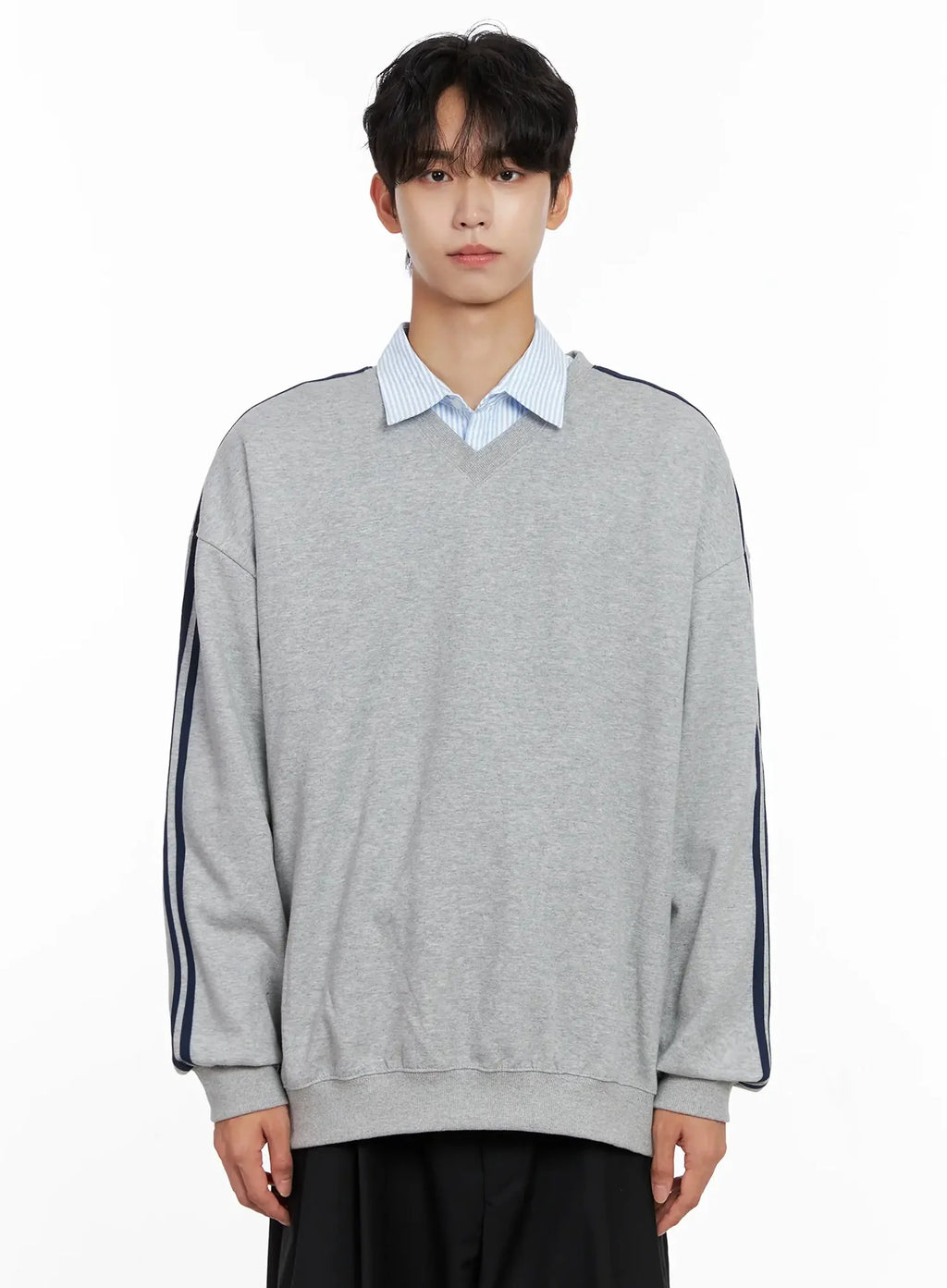 Men's V-Neck Track Sweatshirt IO516