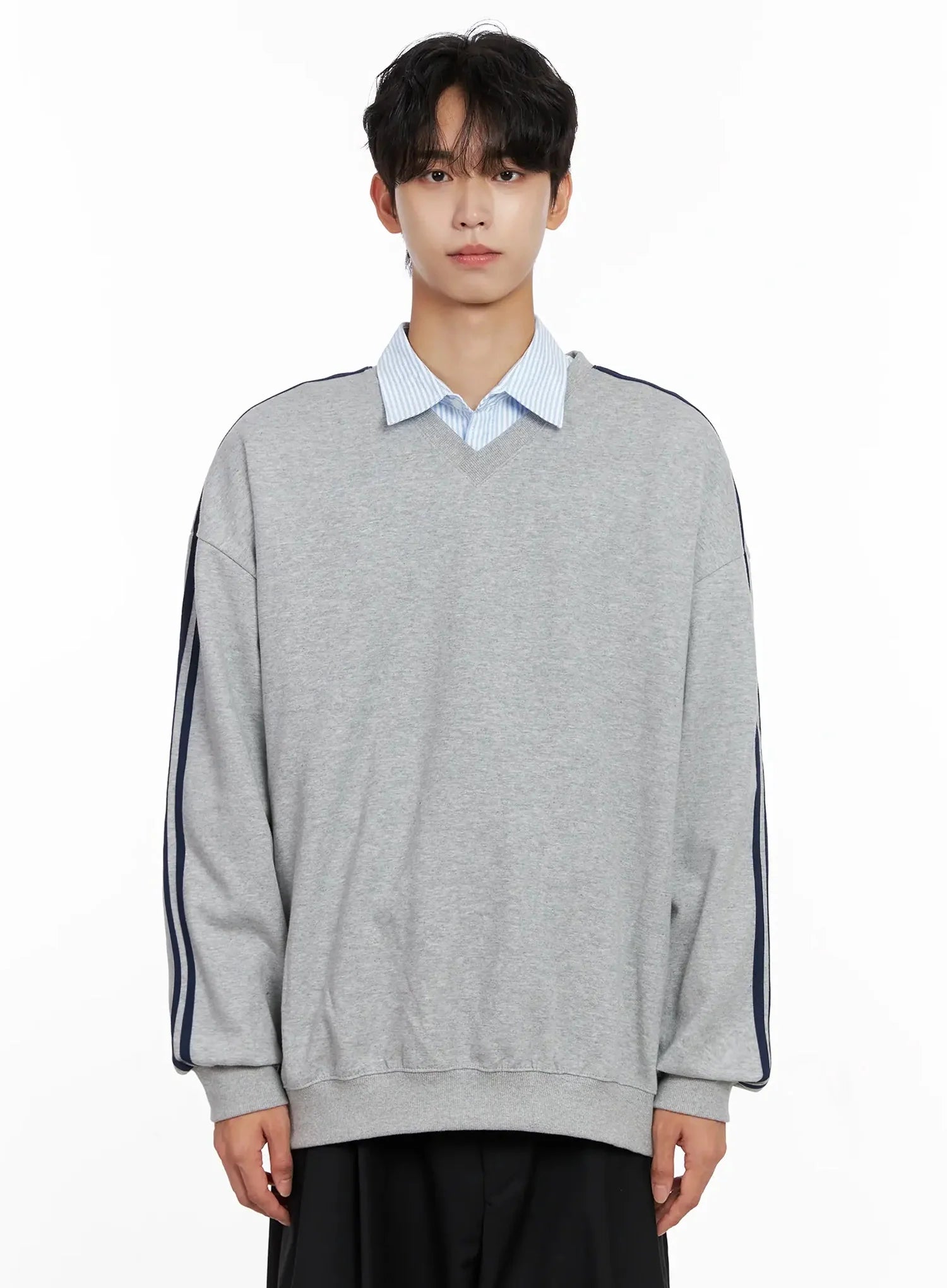 Men's V-Neck Track Sweatshirt IO516