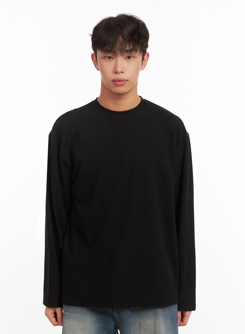 Men's Solid Long Sleeve Tee ID427