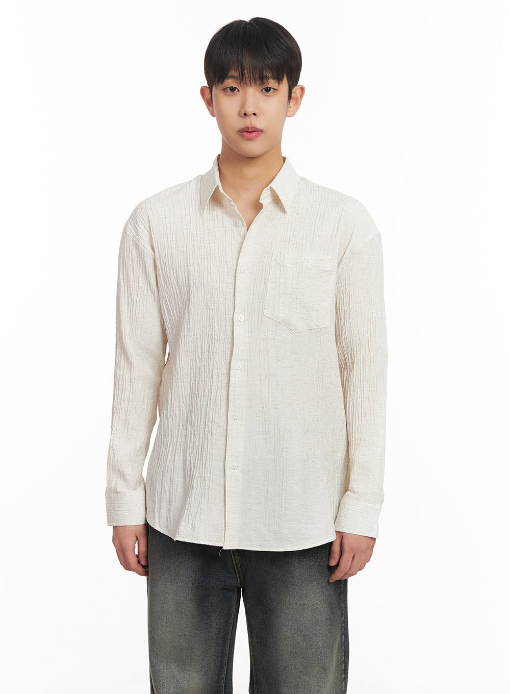 Men's Wrinkle Collared Shirt IM514