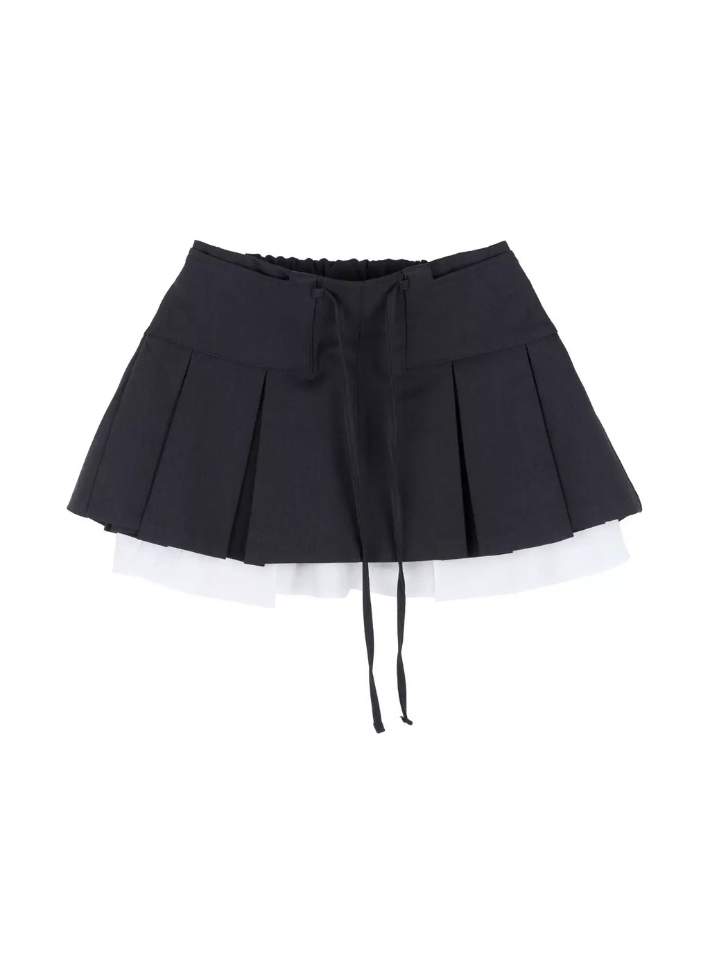 Layered Pleated Mini Skirt IS516