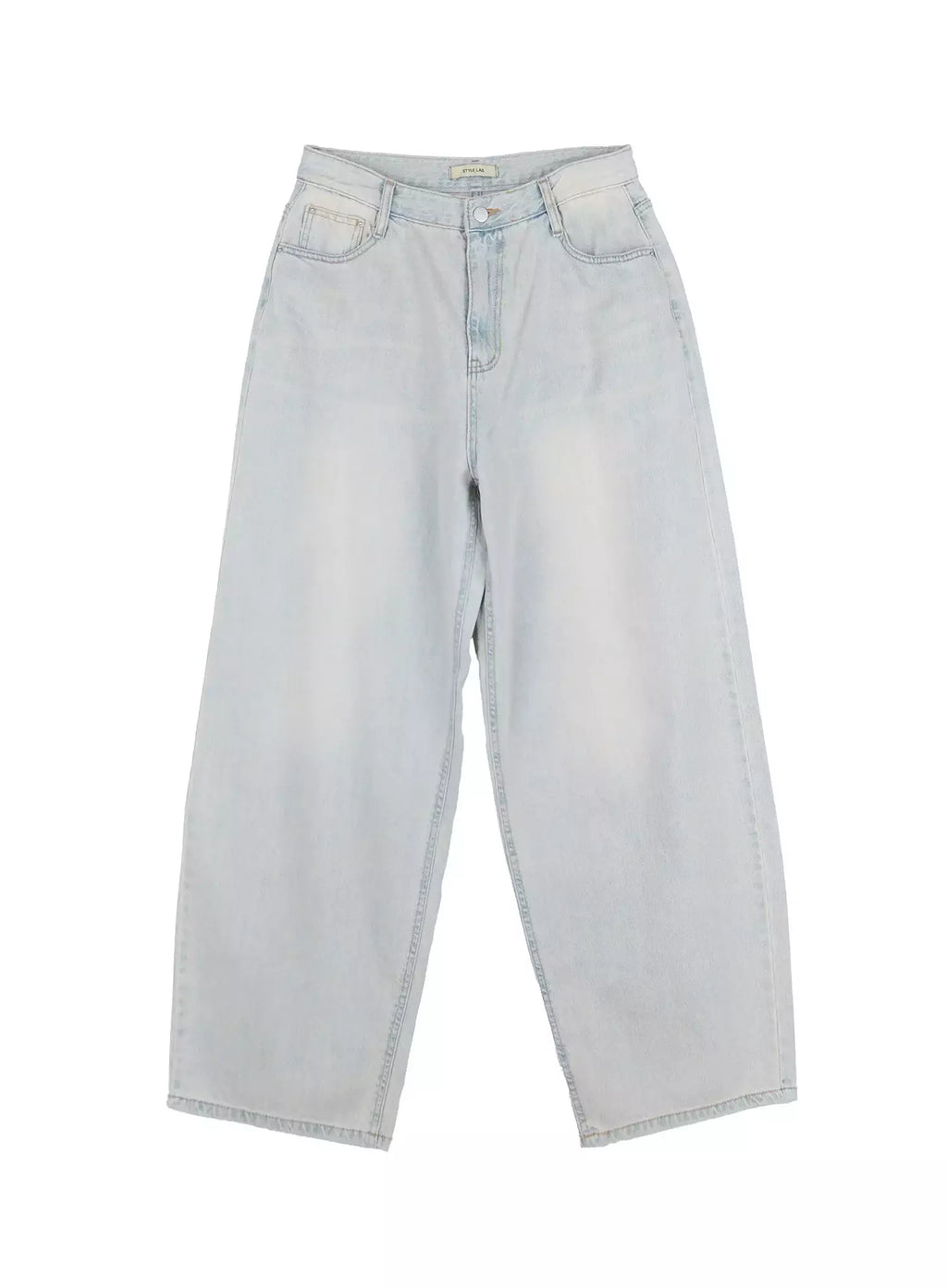 Xiaoting Vintage Style Wide-Leg Denim IL531