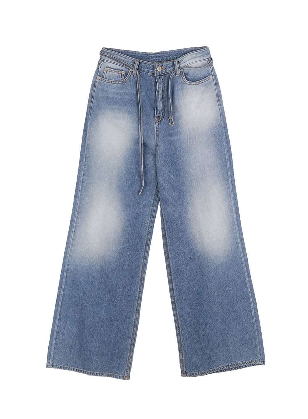 Nikki Denim Strap Baggy Jeans IA515