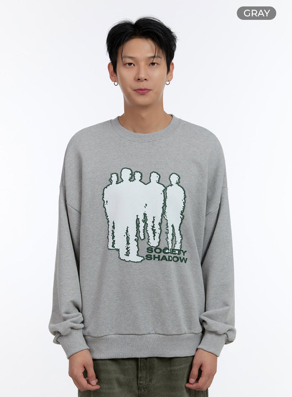 Men's Graphic Crewneck Sweatshirt IO428