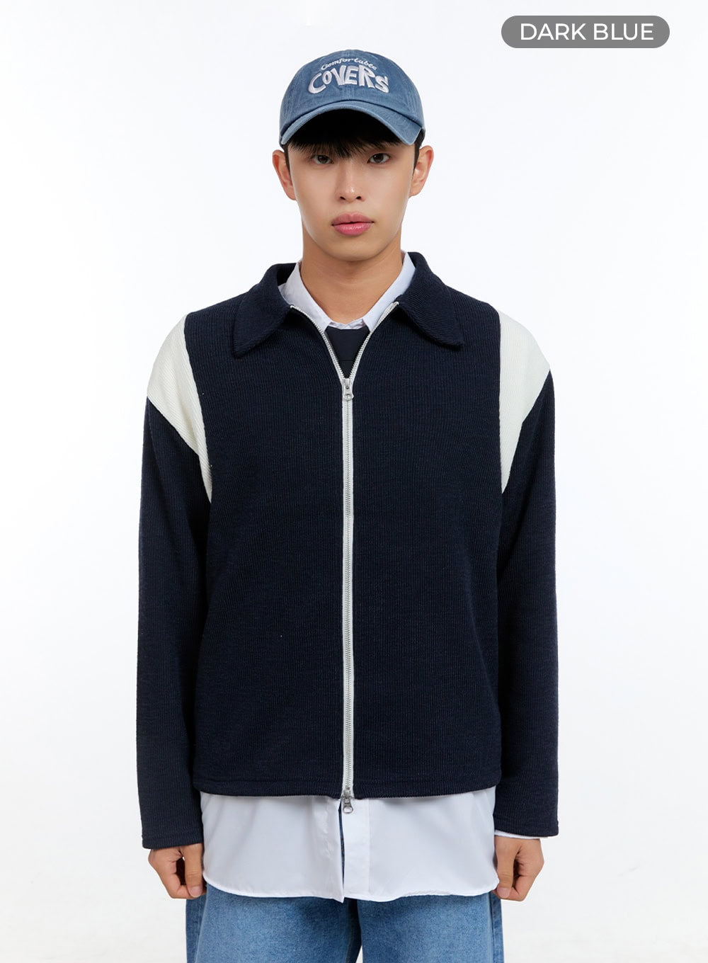 Men's Knit Zip-Up Jacket IG416