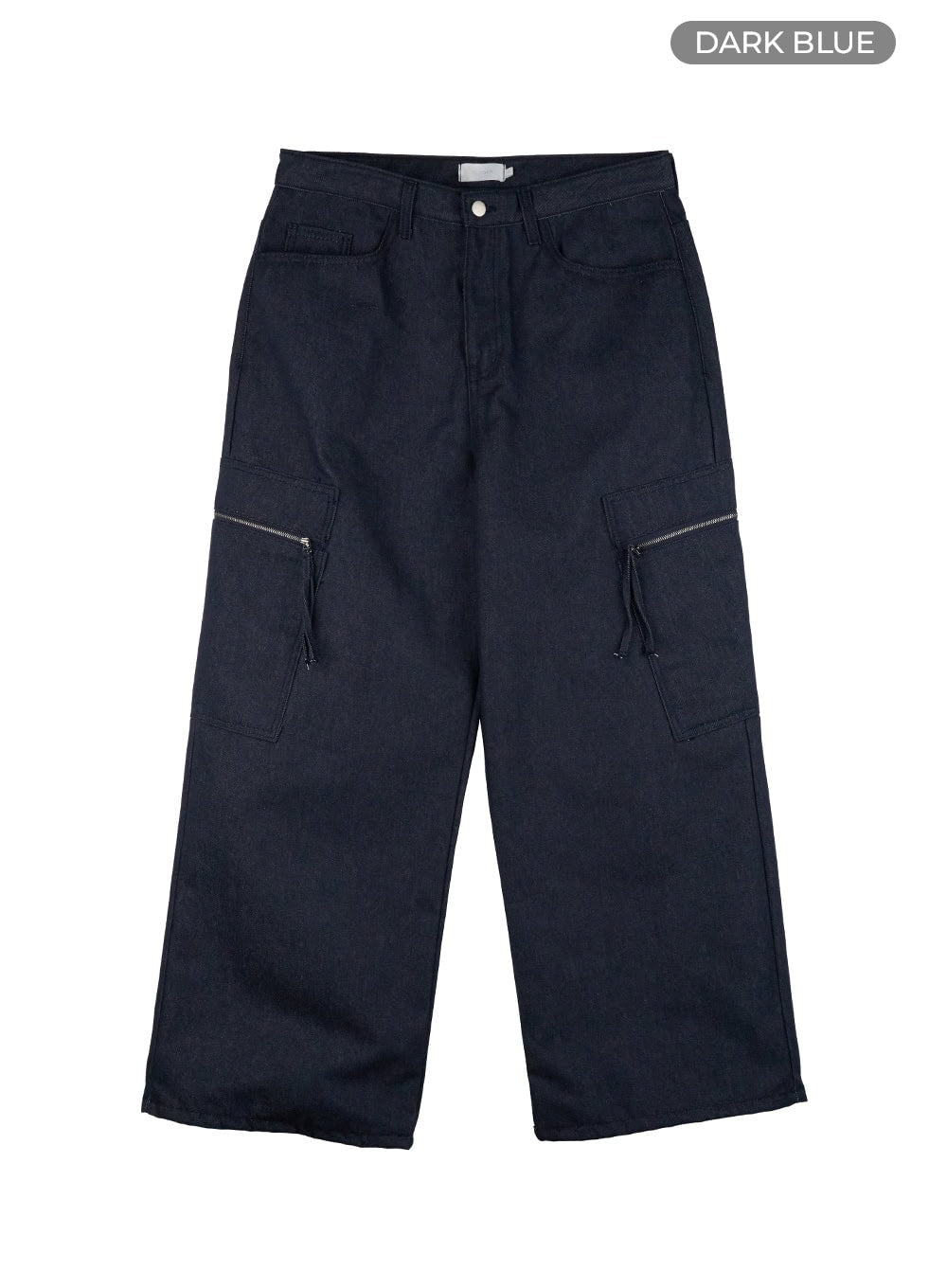 Men's Cargo Denim Jeans (Dark Blue) IG409