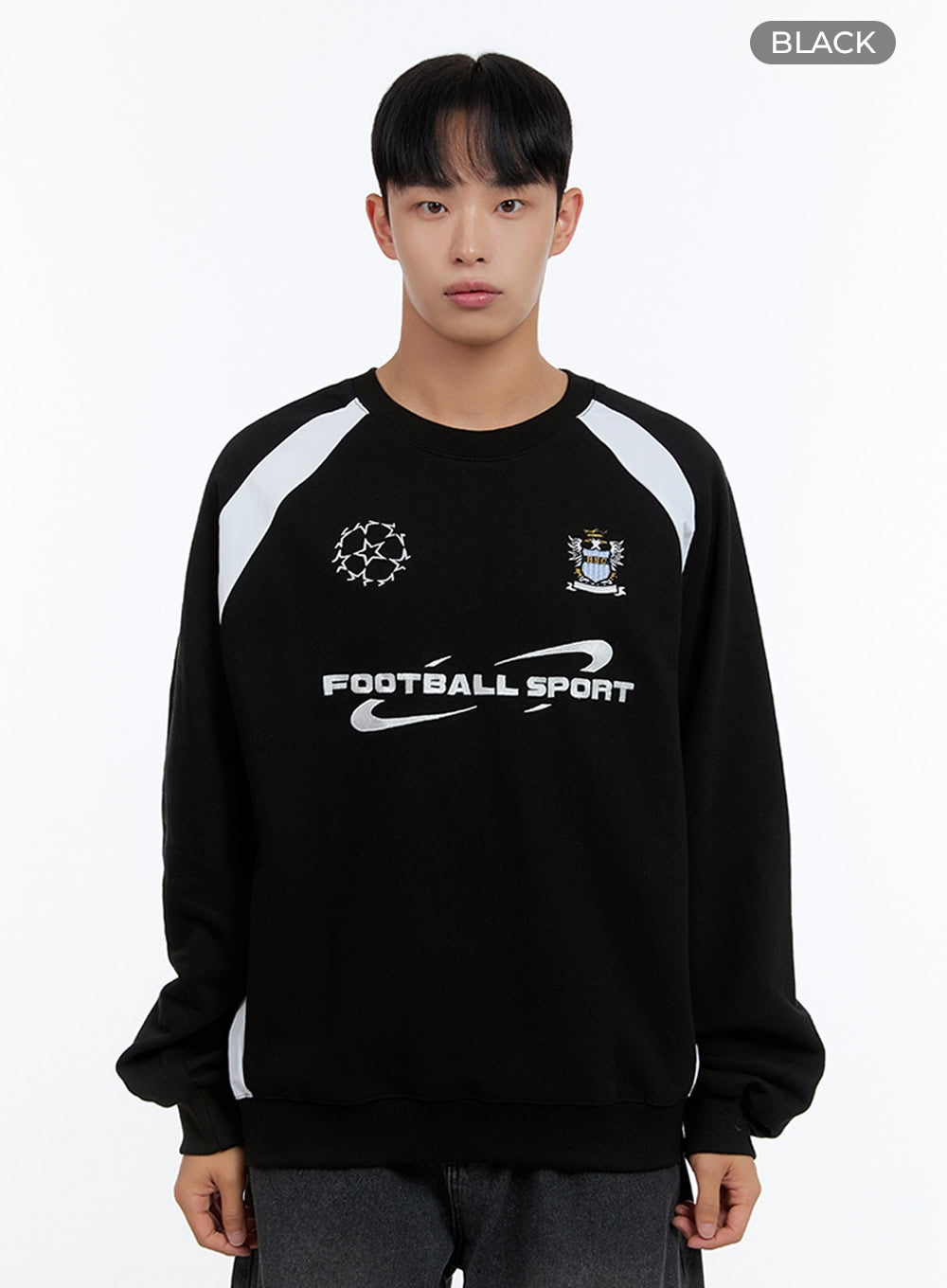 Men's Graphic Raglan Sweatshirt IS413