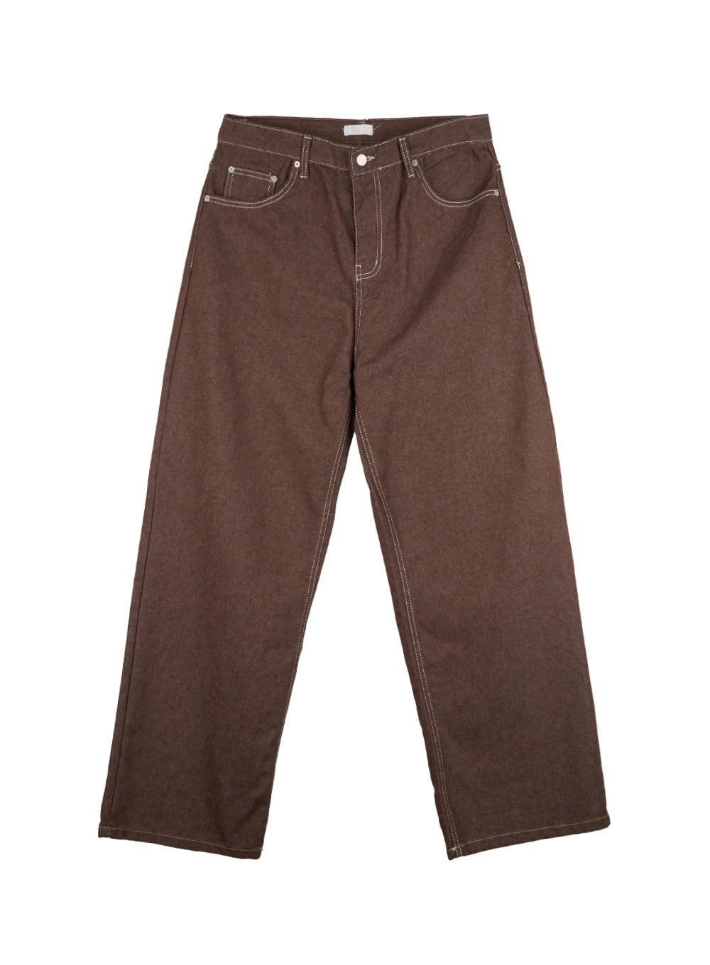 Men's Classic Denim Wide Leg Jeans (Brown) IN422