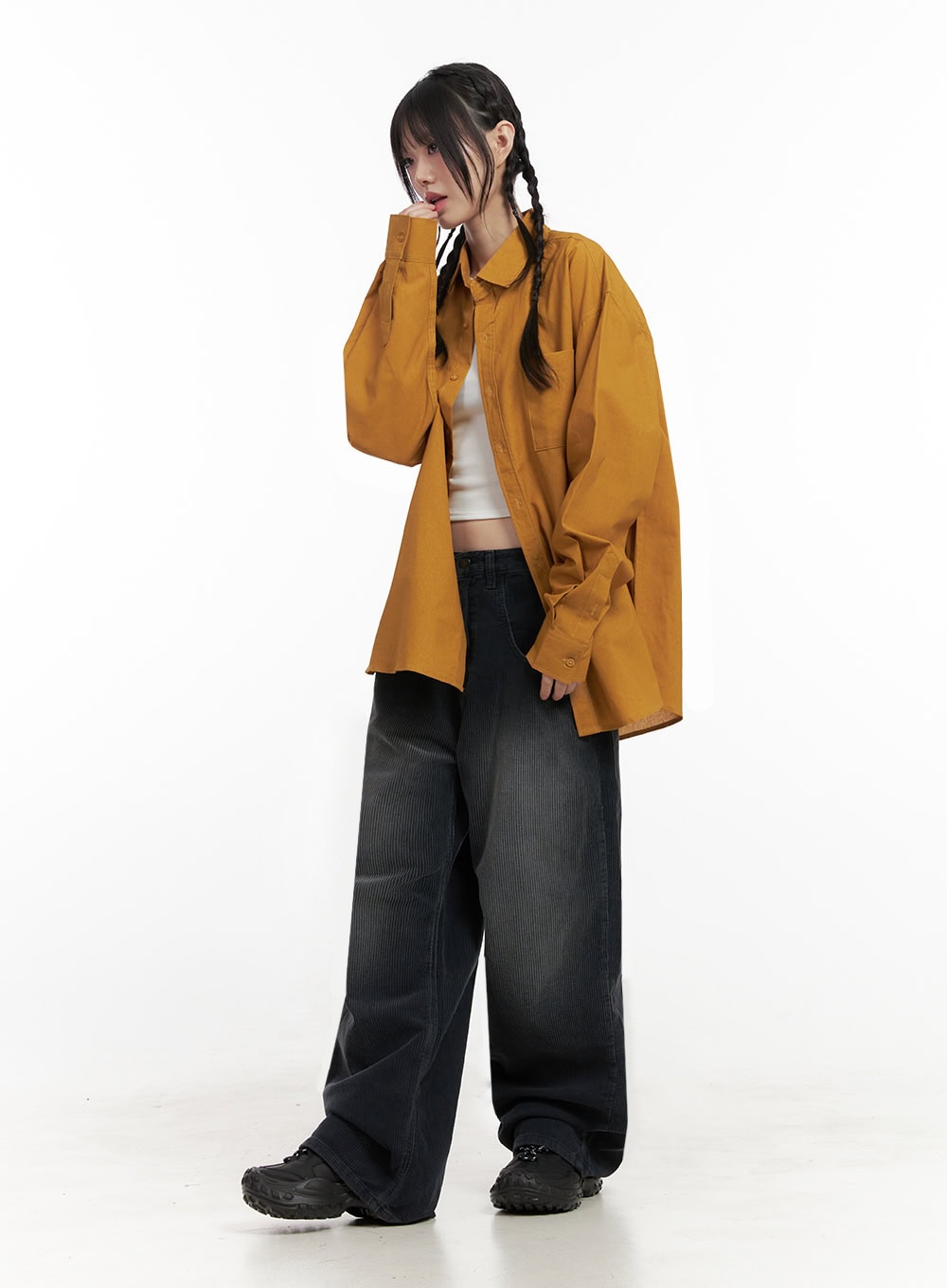 Oversize Collared Shirt ID402