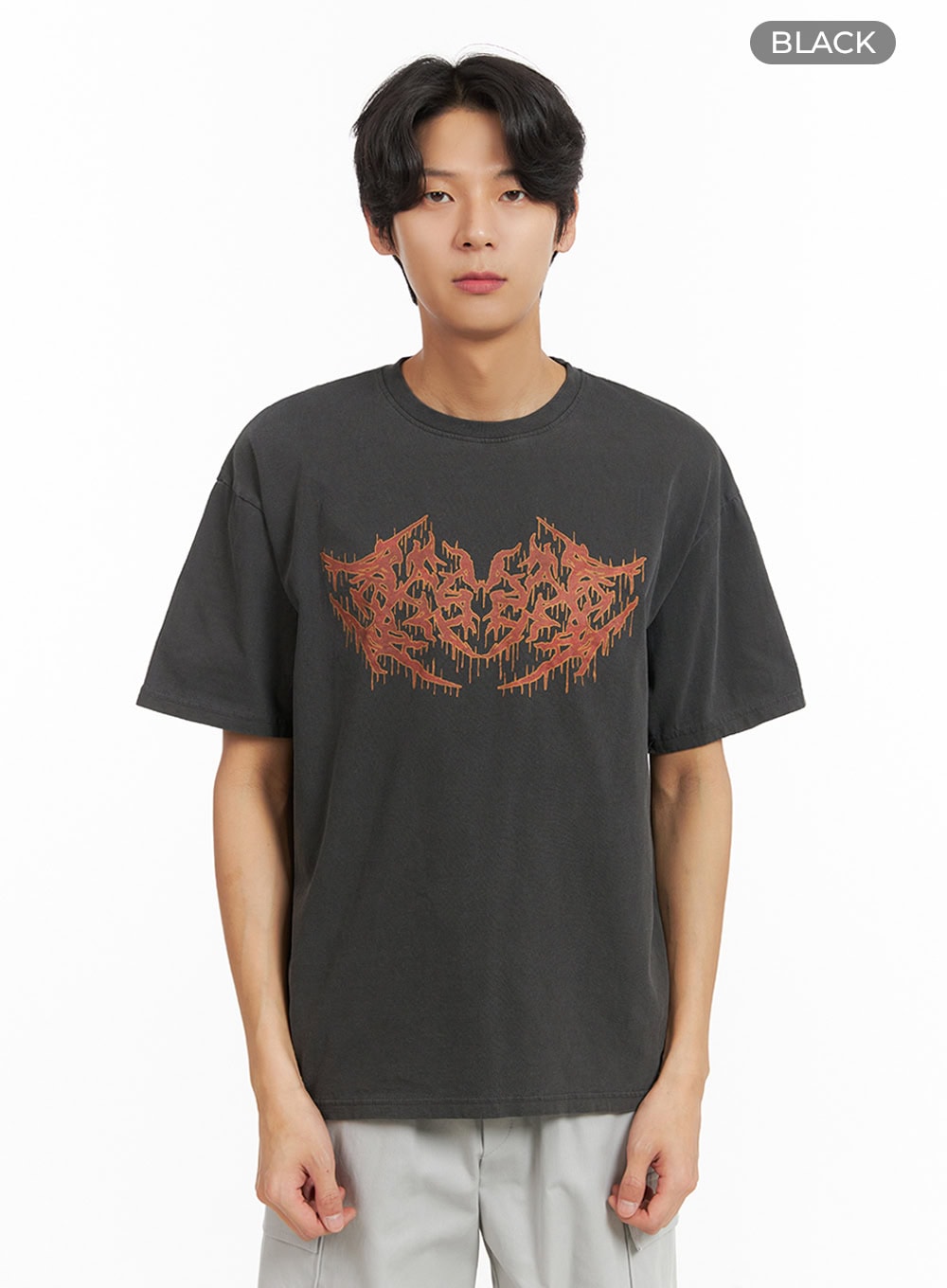 Men's Washed Graphic T-Shirt IY416