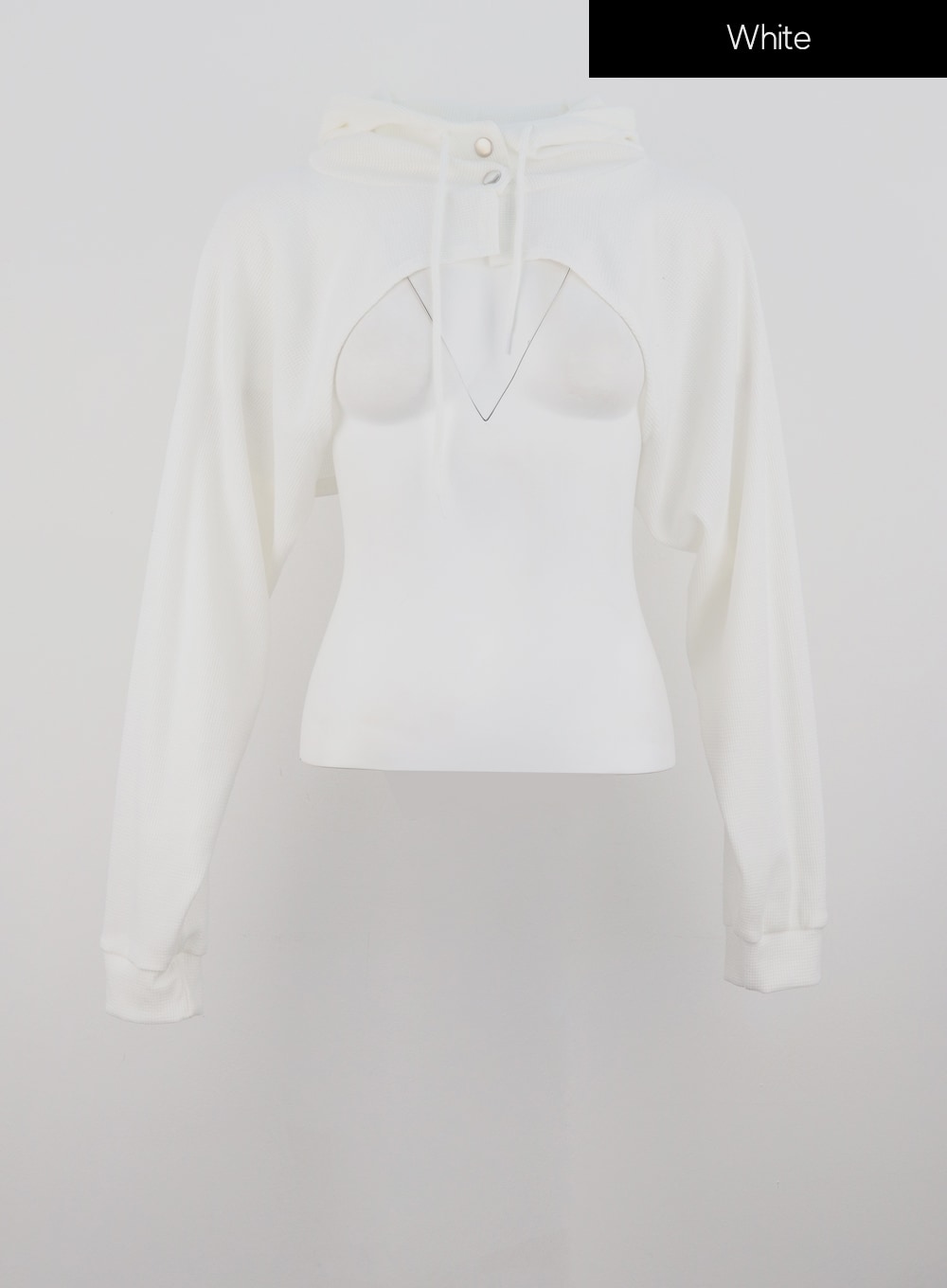 Bolero Style Cropped Hoodie IS311