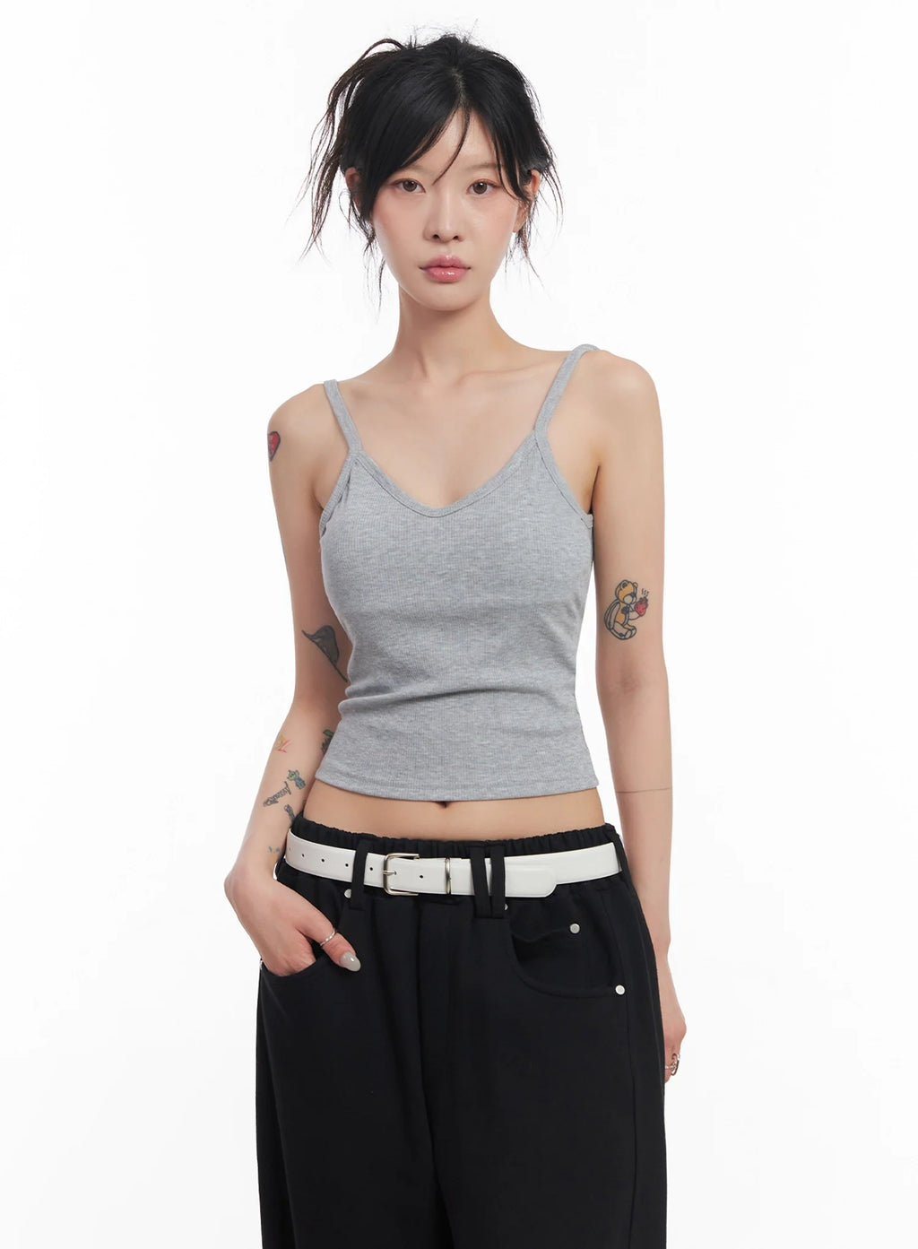 Ribbed Cap-Sleeve Tank IC503