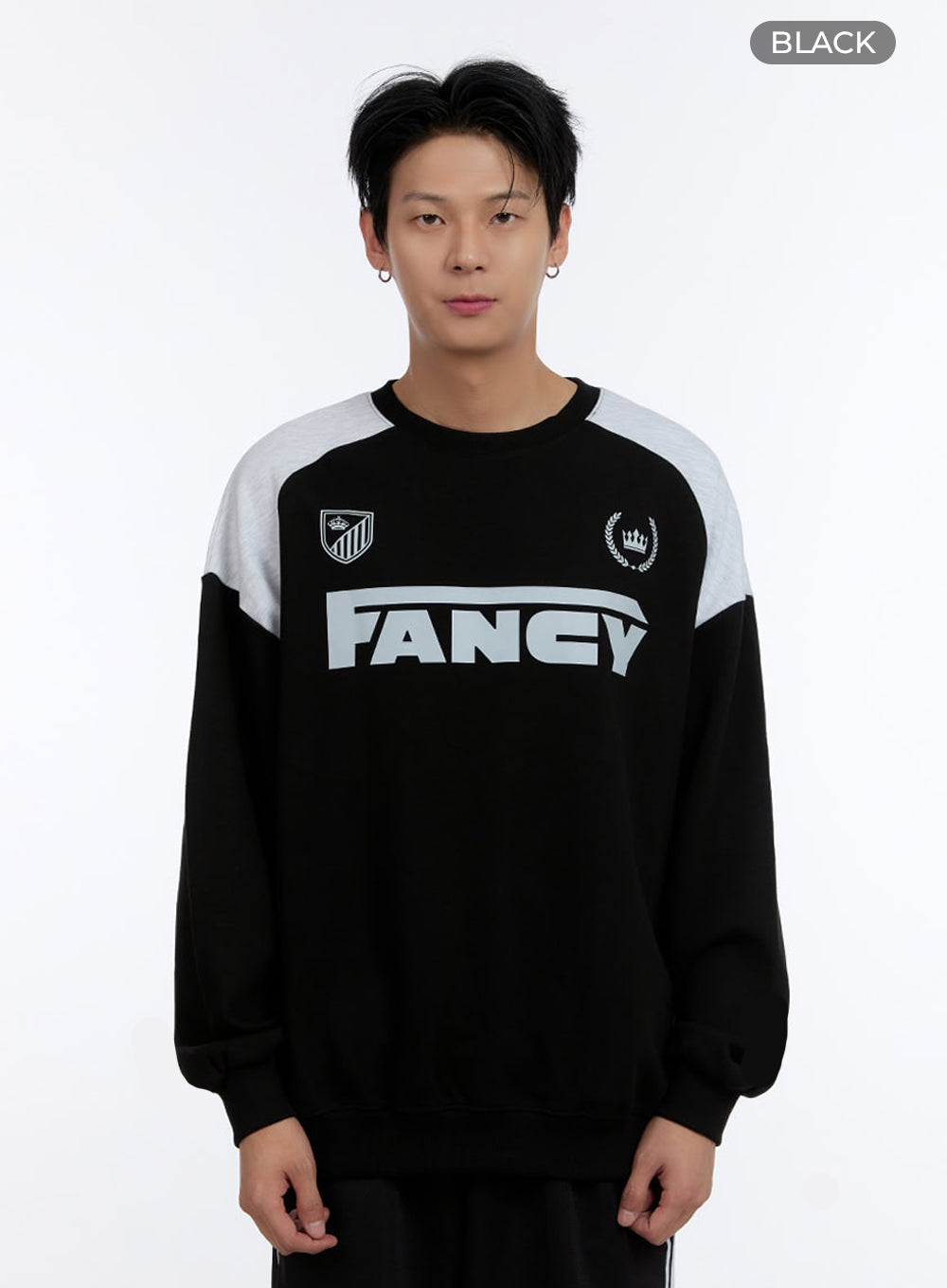 Men's Crew Neck Graphic Sweatshirt IO428