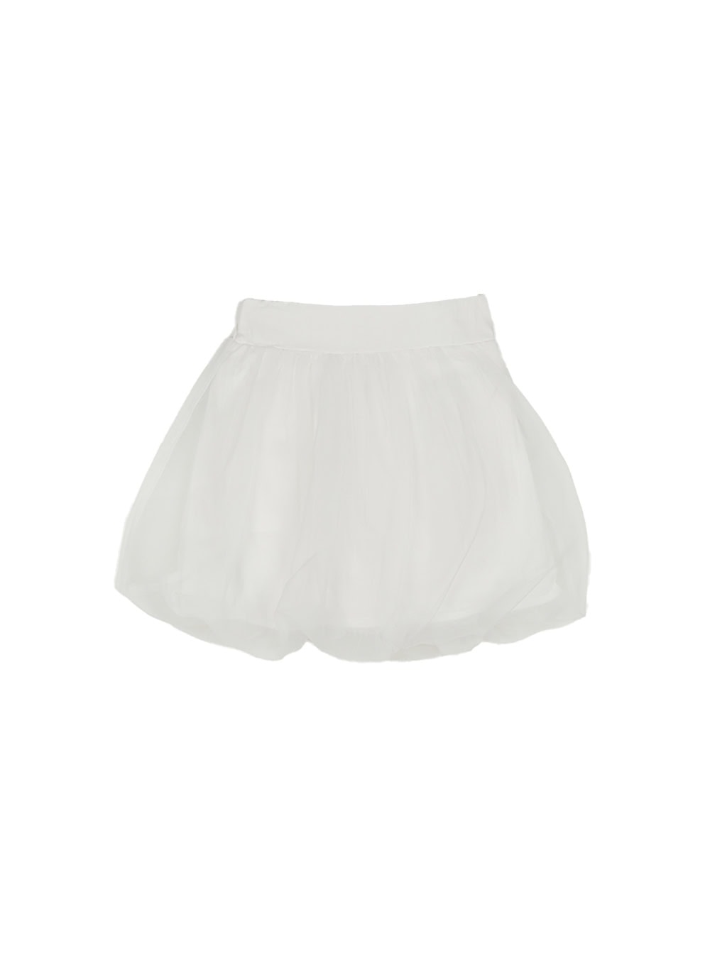 Sheer Cloud Bubble Mini Skirt IY513